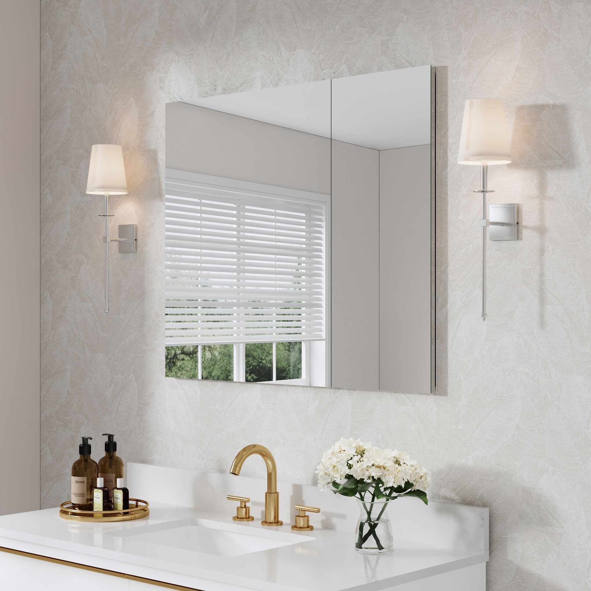 WELLFOR ROSA2412LR Bathroom-Medicine-Cabinets - View #7