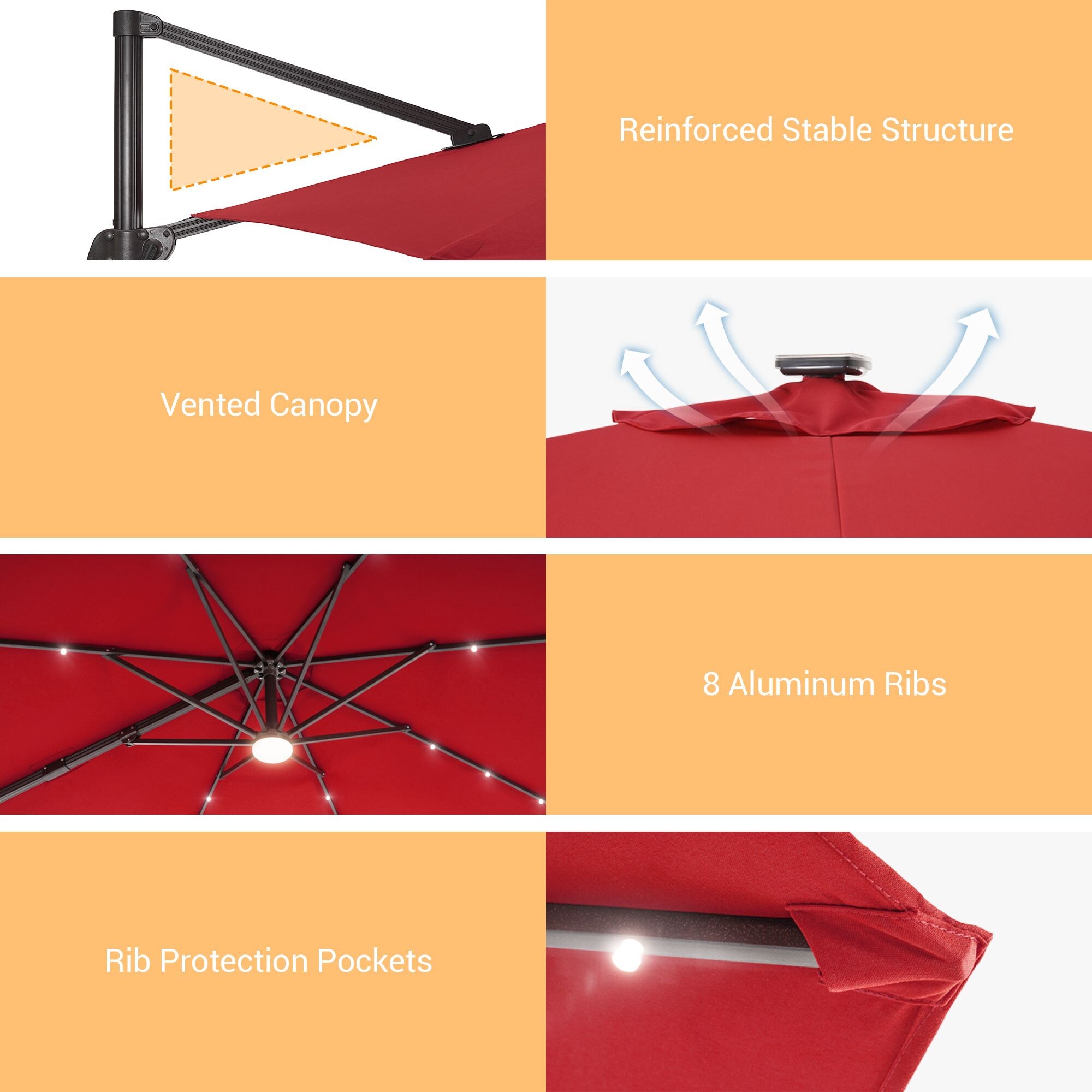 Sonkuki SD-MN12R-LED Umbrellas-2 - View #3
