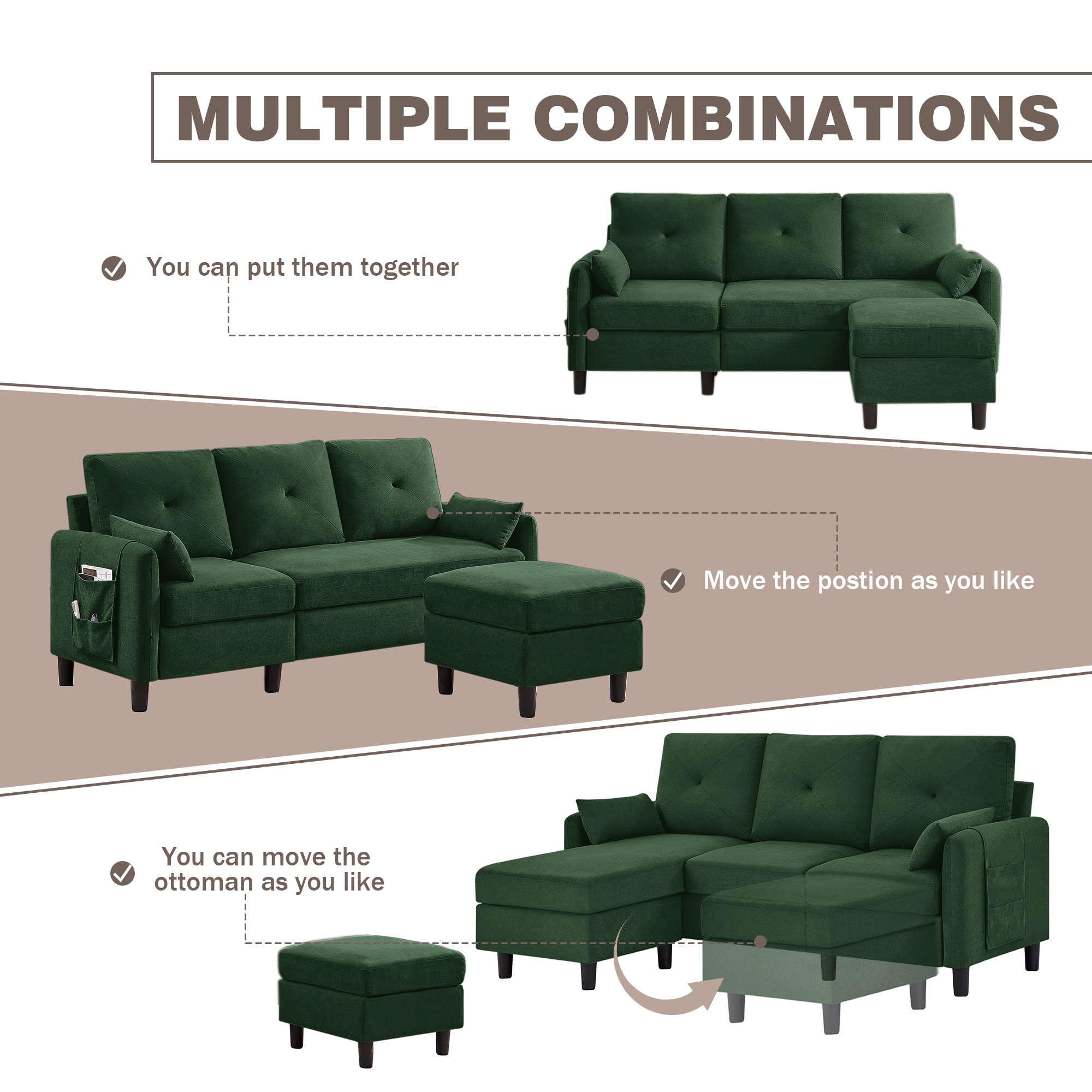 Jarenie YMX23GN Sofas-Loveseats - View #6