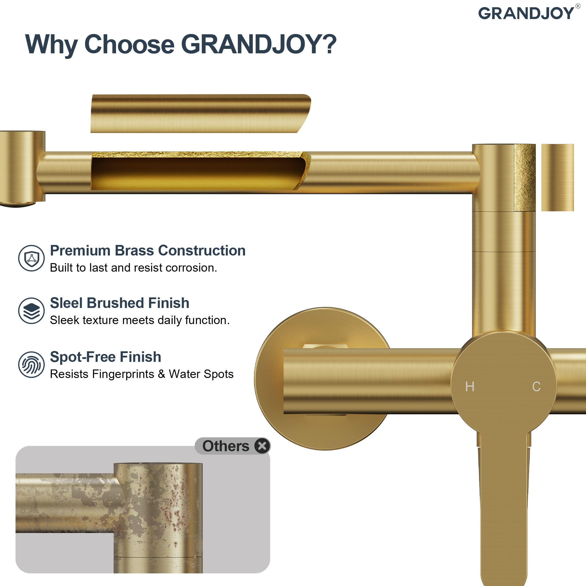 GRANDJOY SGF10GJ-87BG Kitchen-Faucets - View #11