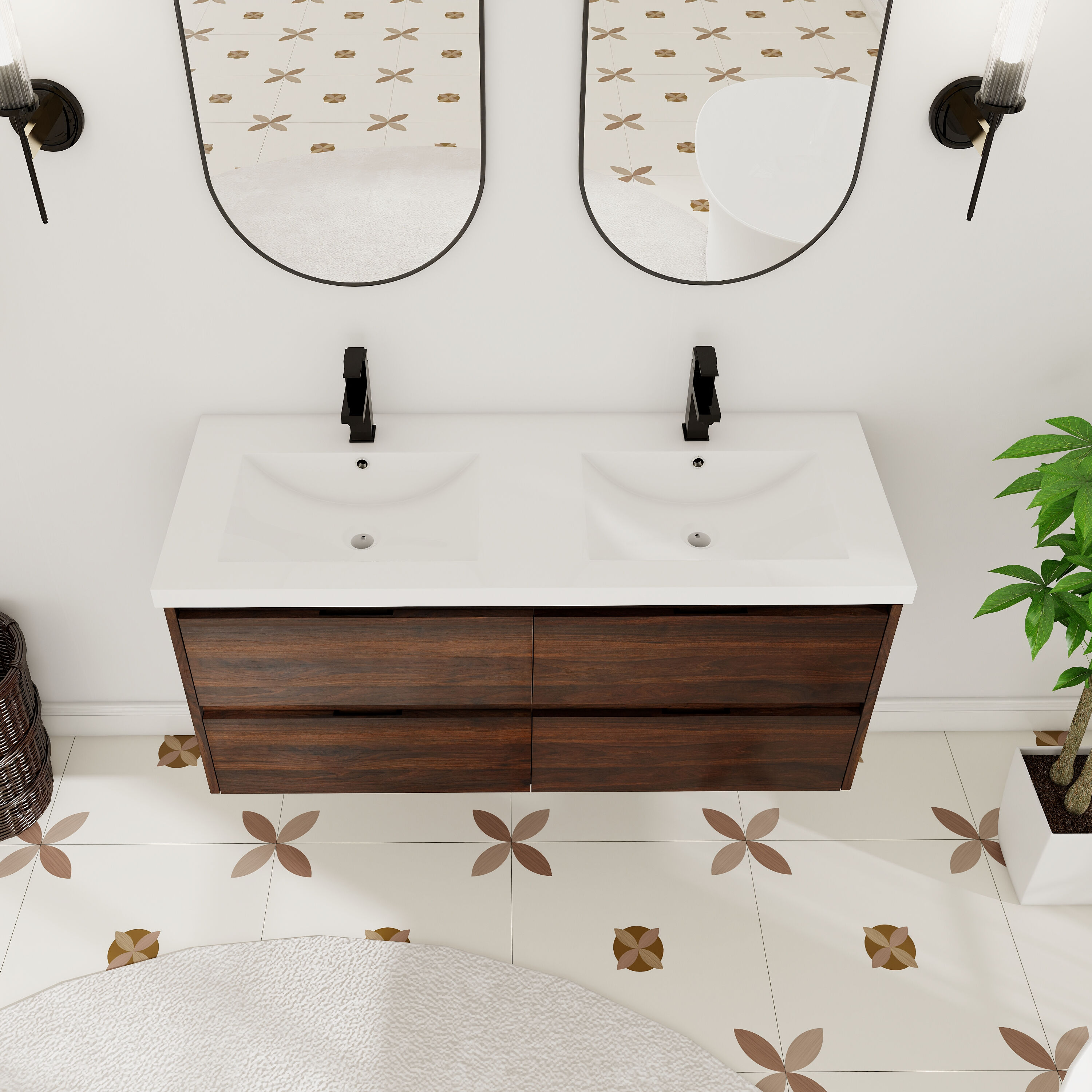 Forclover QNM-1332-WH Bath-Vanity-Combo - View #3