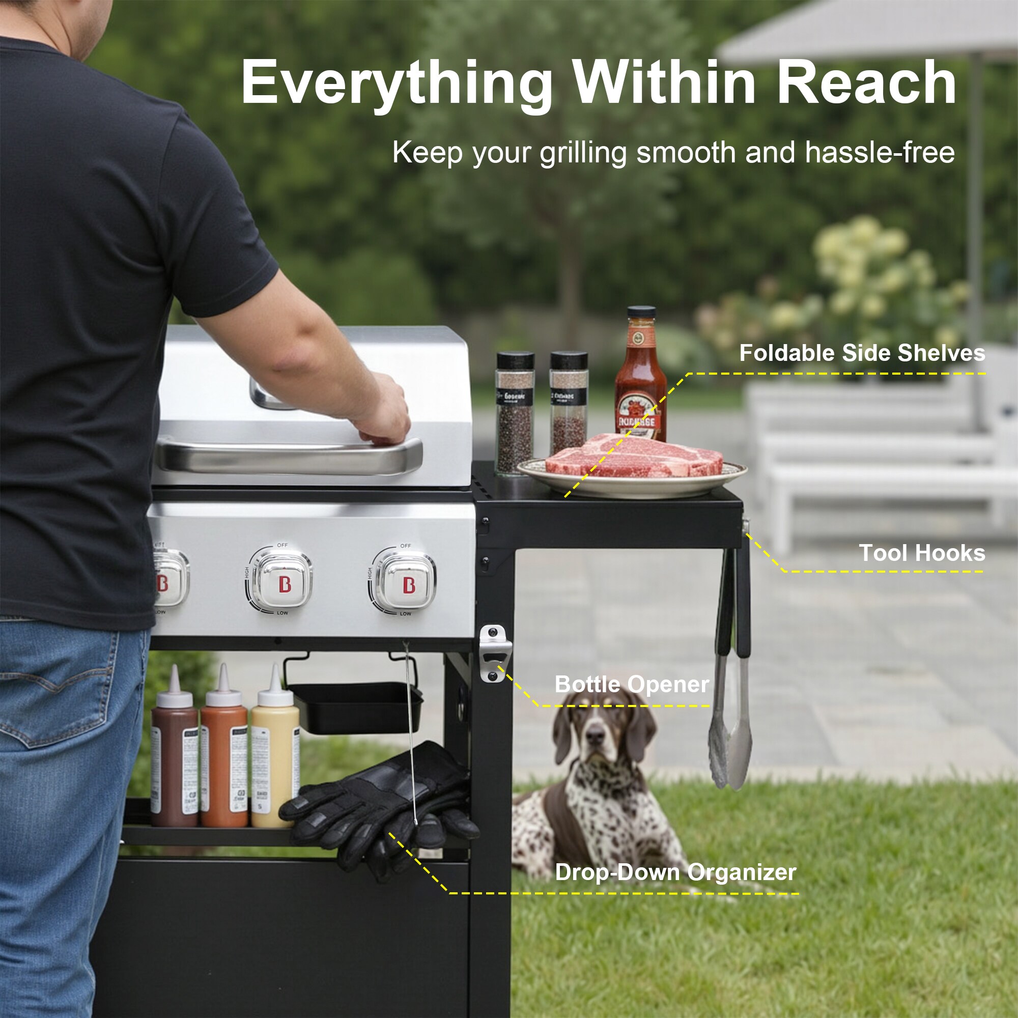 Brand-Man Grills GGD-1 Gas-Grill - View #8