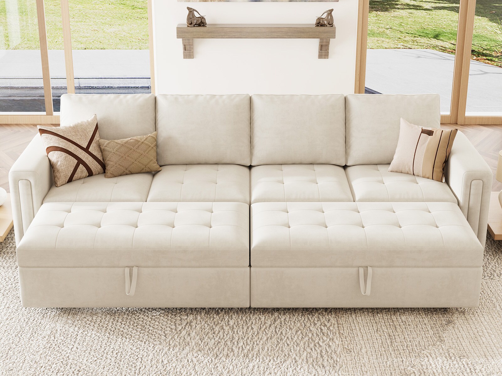 Belffin BF067-A2G-WHITE futons - View #3