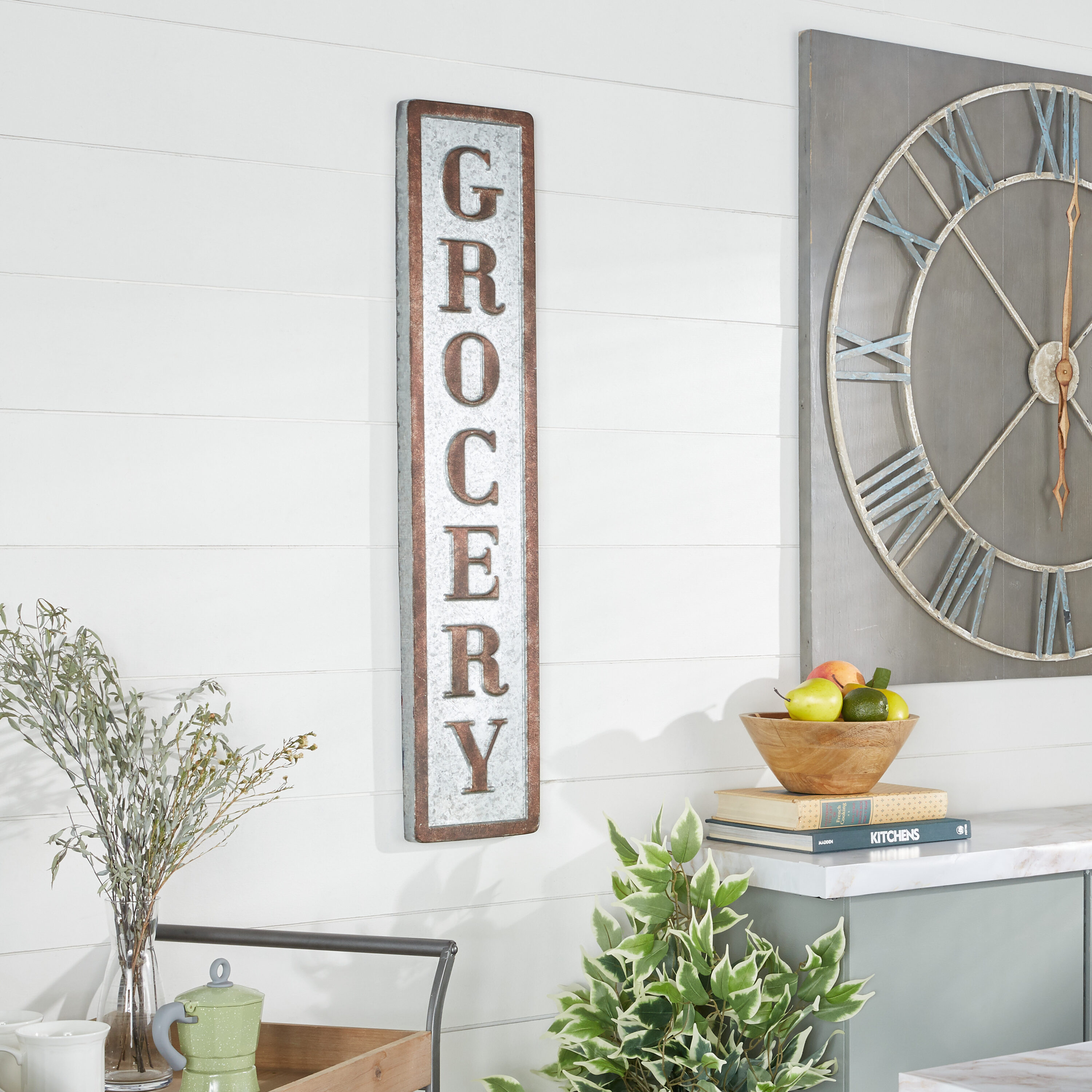 Grayson Lane 59450 7-Inches W x 36-Inches H Metal Text Wall Phrases Wall sculpture