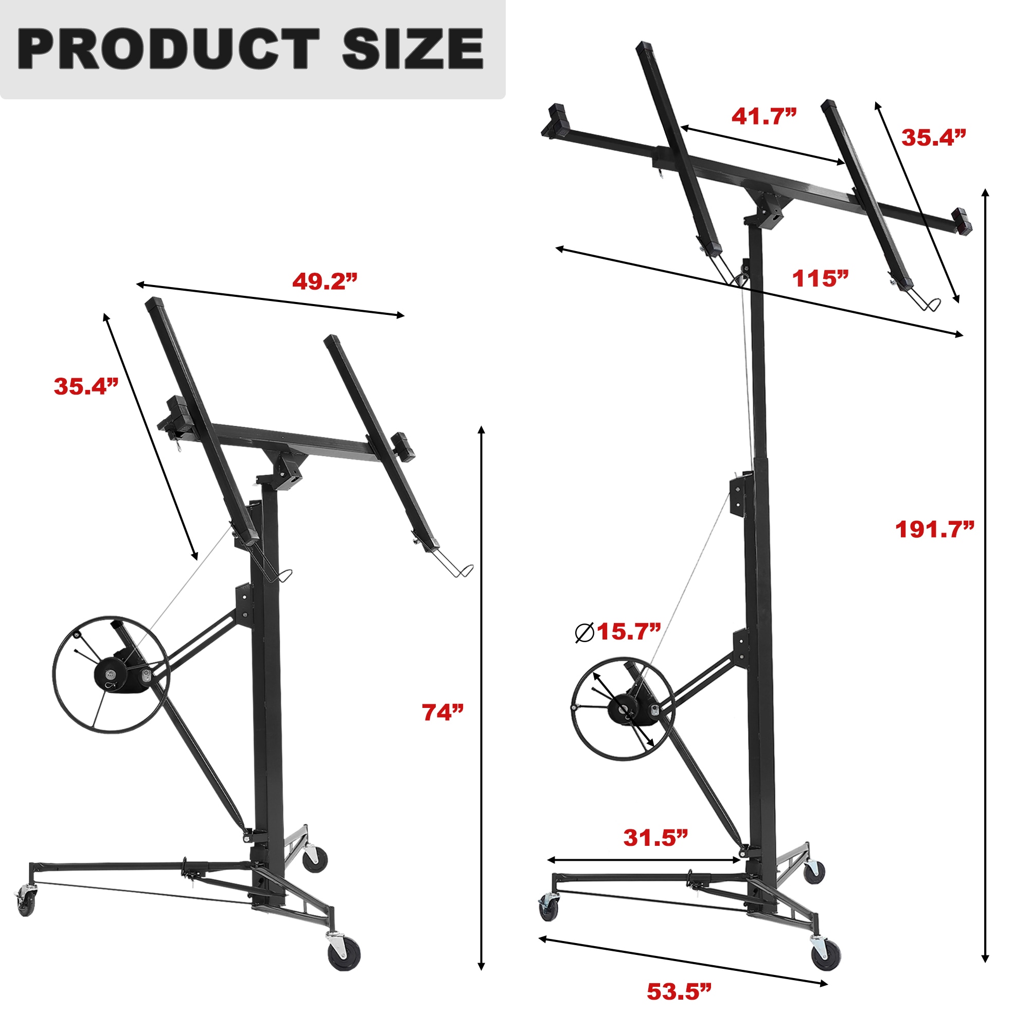 Maocao Hoom JLH5SZY2 Drywall-Panel-Carriers - View #2