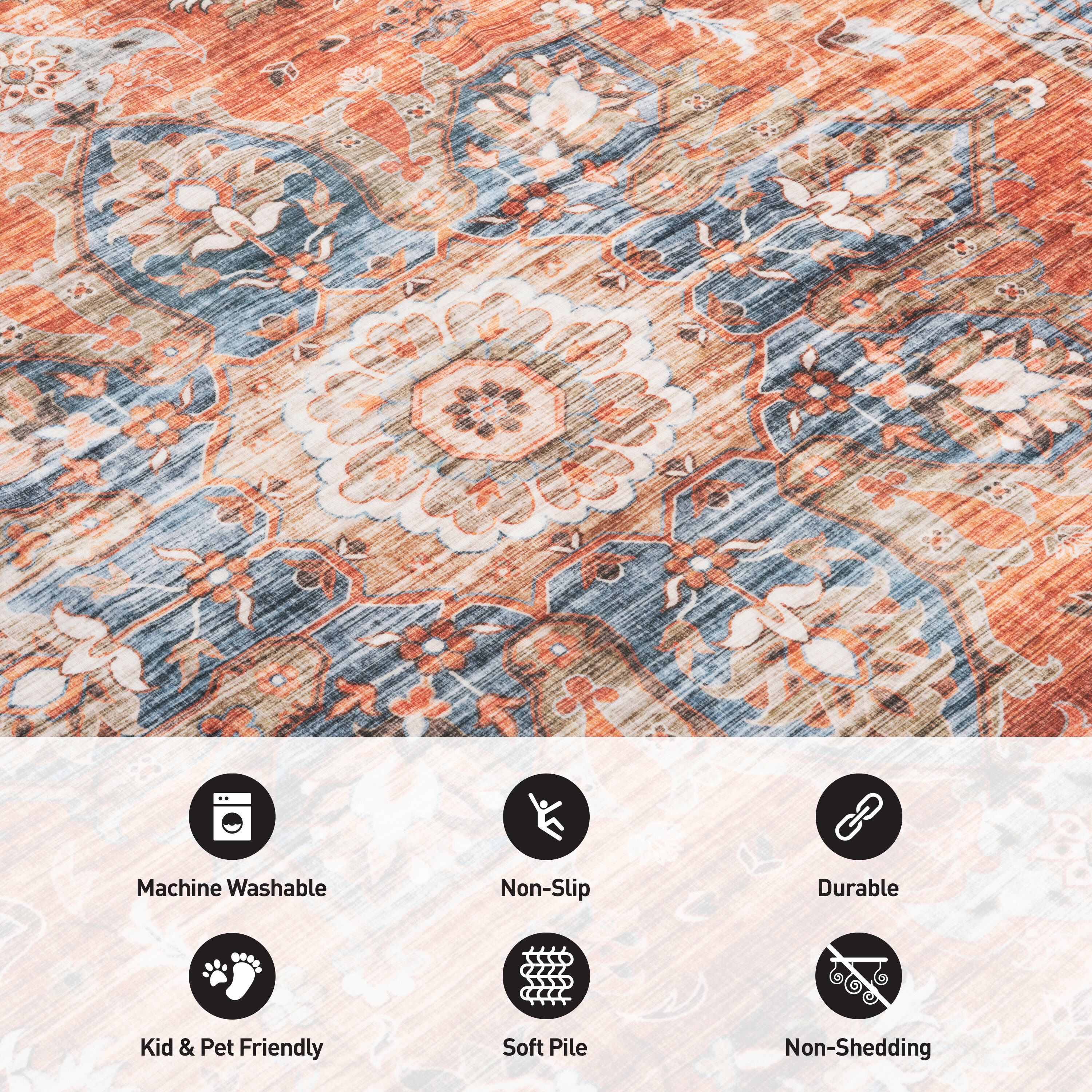 World Rug Gallery 7029RUST8X10 rugs - View #6