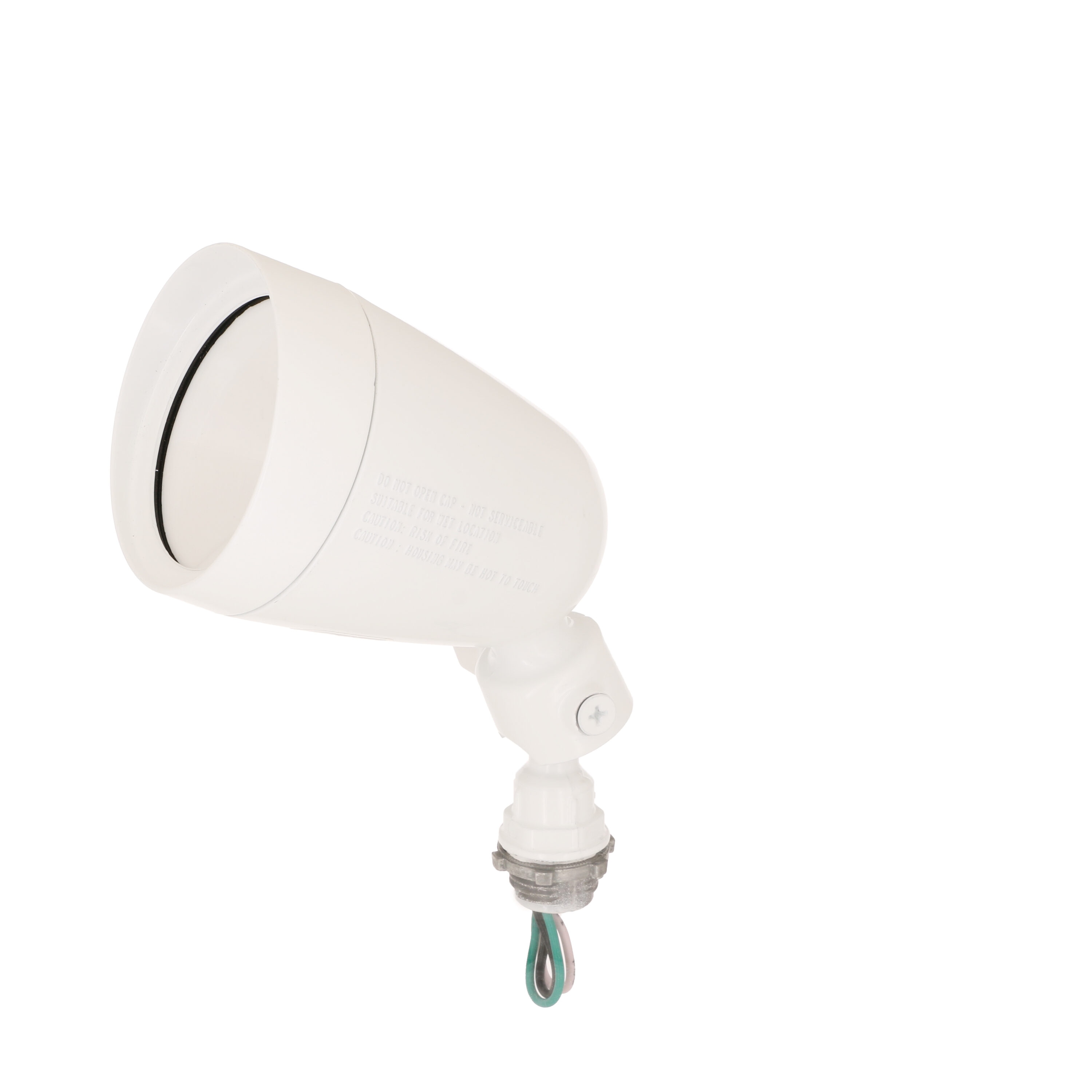 White Gloss LED Security Flood Light with Adjustable Head