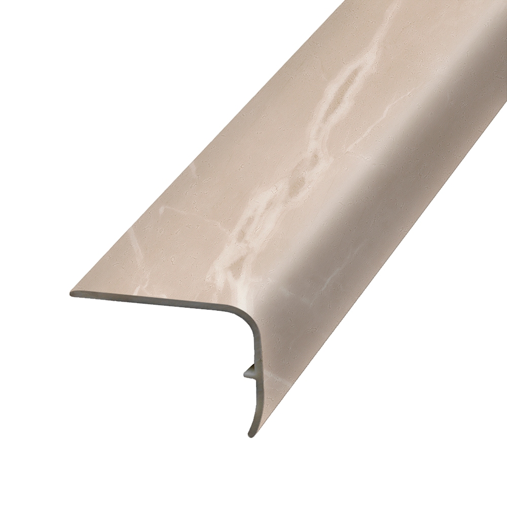 Project Source Naples Elite 9/16-in T x 1-7/8-in W x 78.7-in L Prefinished Vinyl Stair Nosing Floor Moulding Trim
