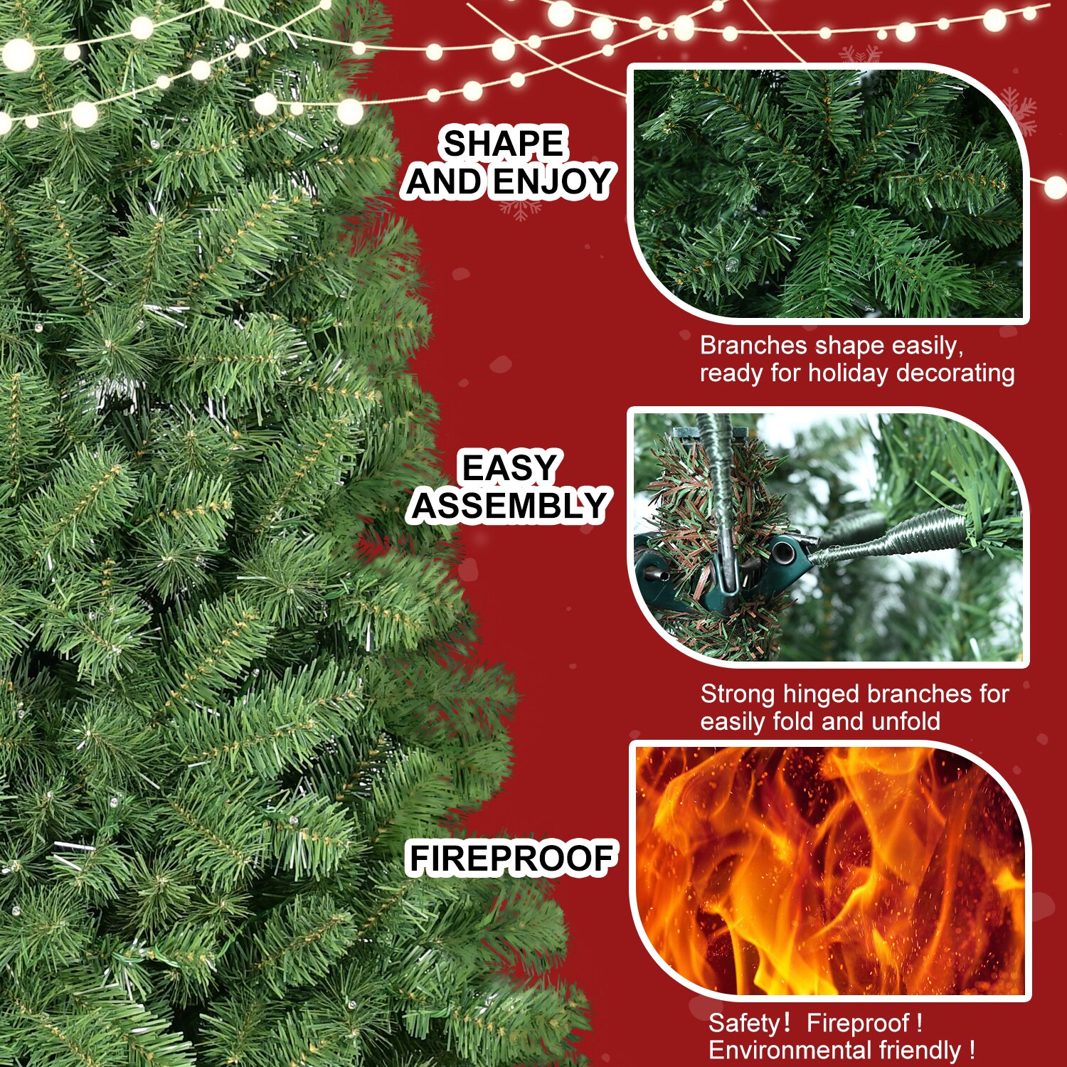 AAZJ NBC-CM72871 Artificial-Christmas-Trees - View #4
