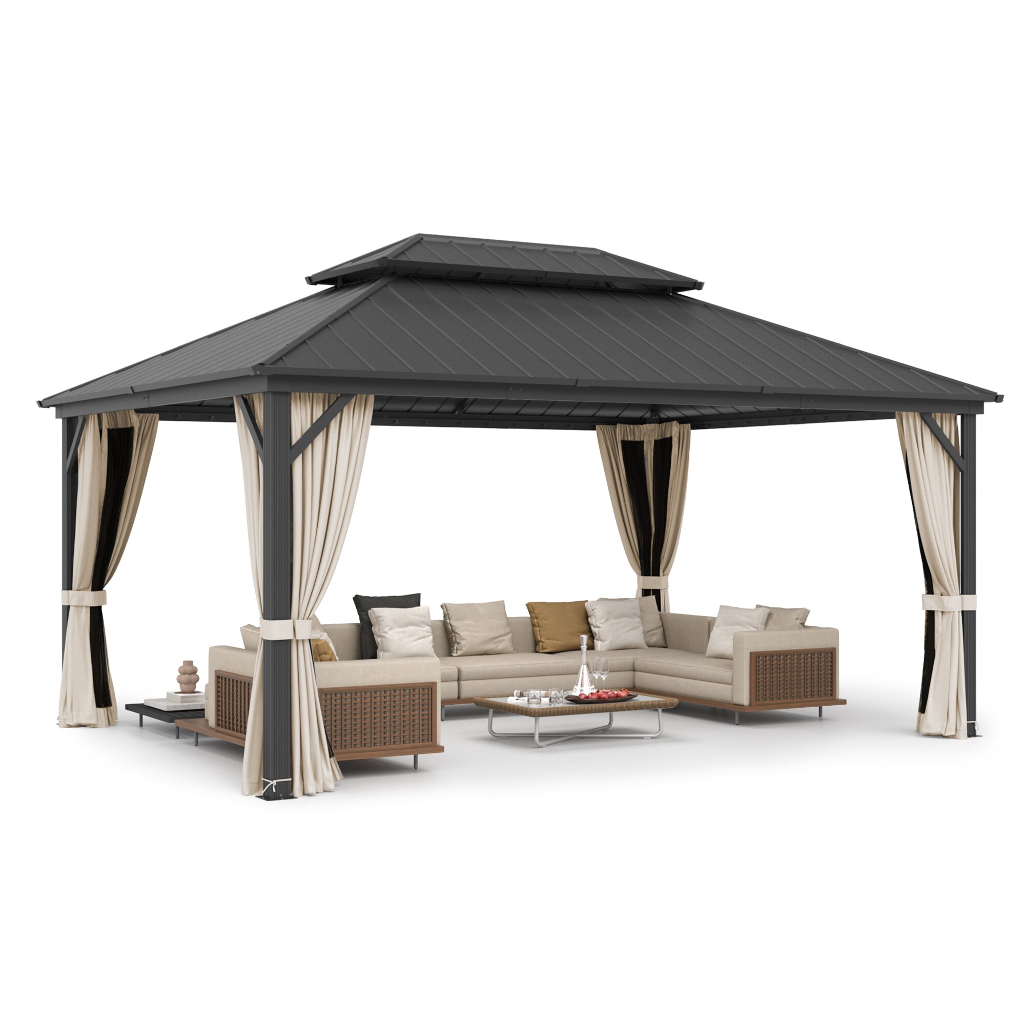 Yurevna KKLT-BL-4 Wood-Resin-Gazebos - View #5