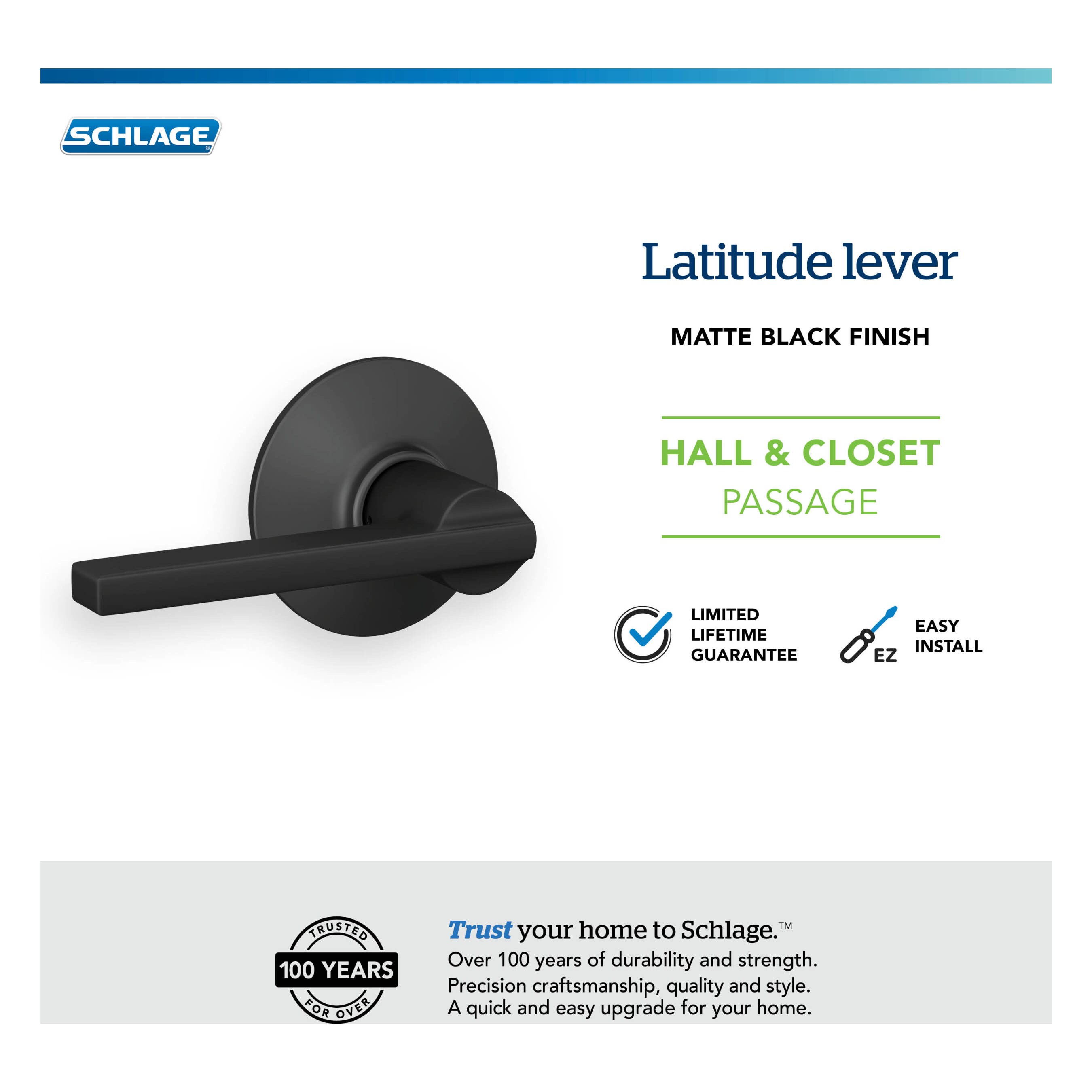 Schlage F10 G LAT 622 Door-Handles - View #6