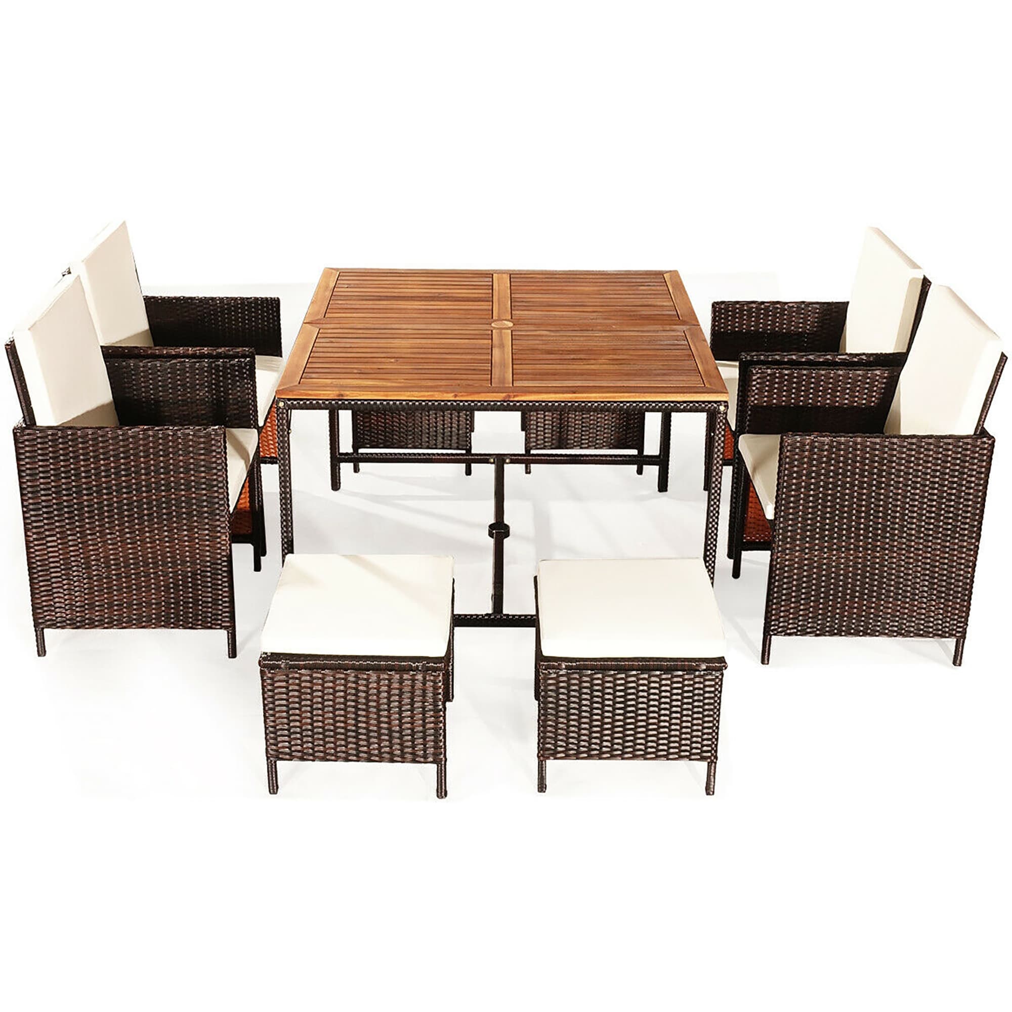Forclover HYFW-674WH+ Patio-Dining-Sets - View #5