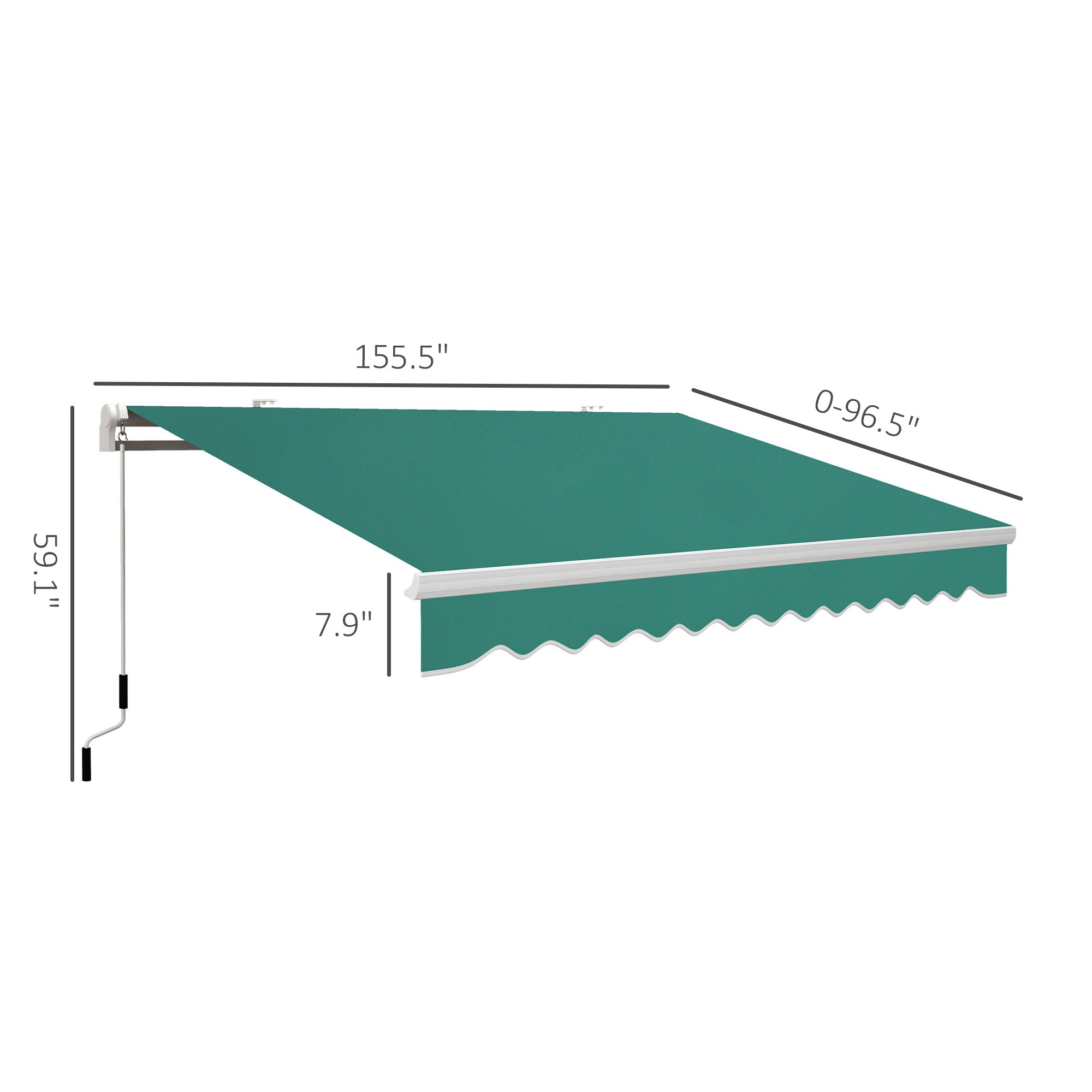 Outsunny 840-151GN awnings - View #2