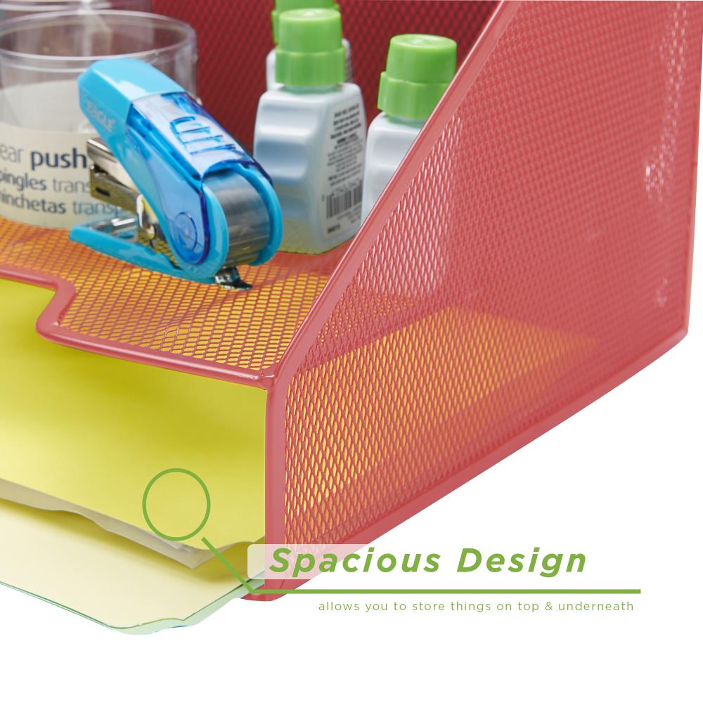 Mind Reader MESHBOX3-RED Desktop-Organizers - View #3