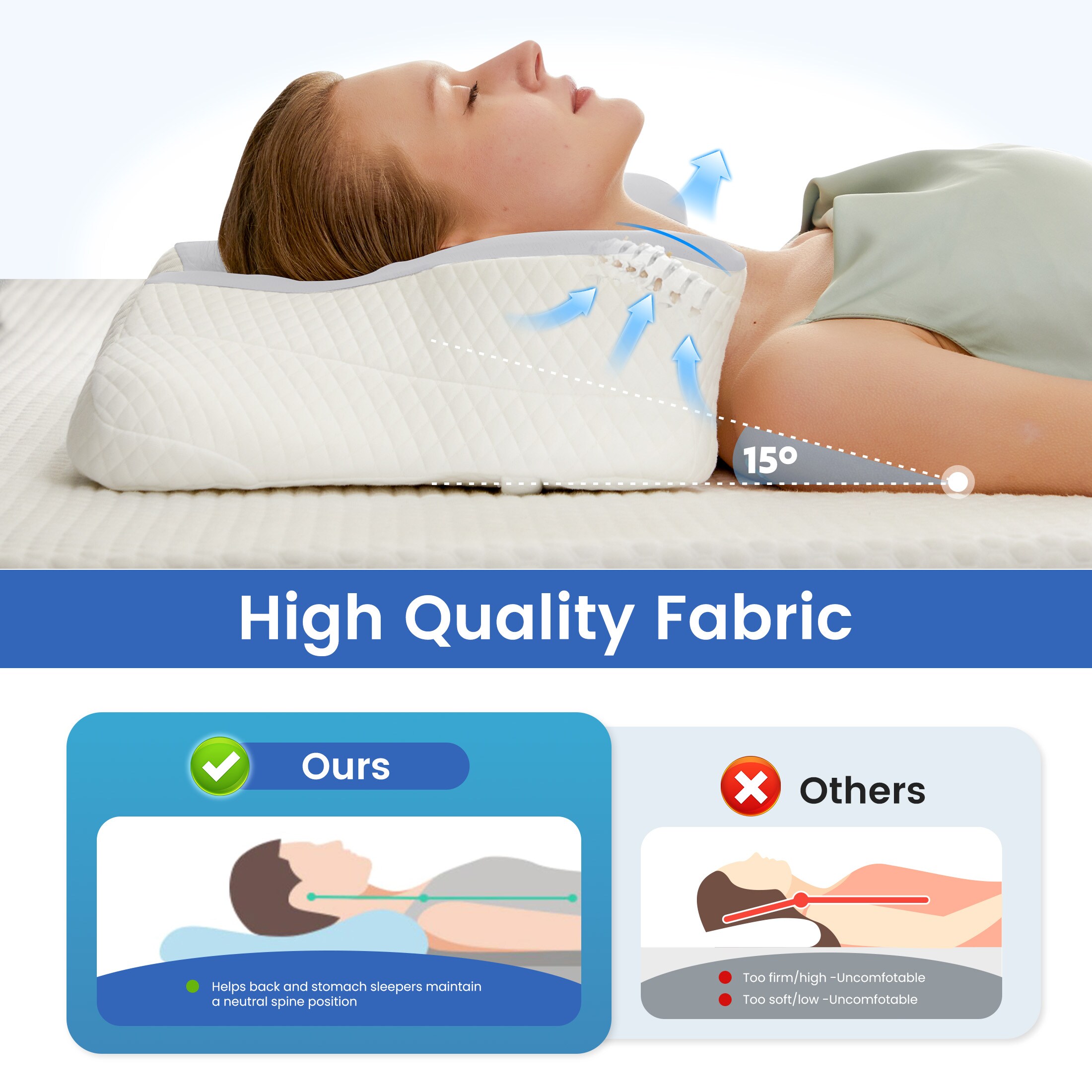 Sweetcrispy L-YXZ-M01-Q-GY Orthopedic-Pillows-Cushions - View #7