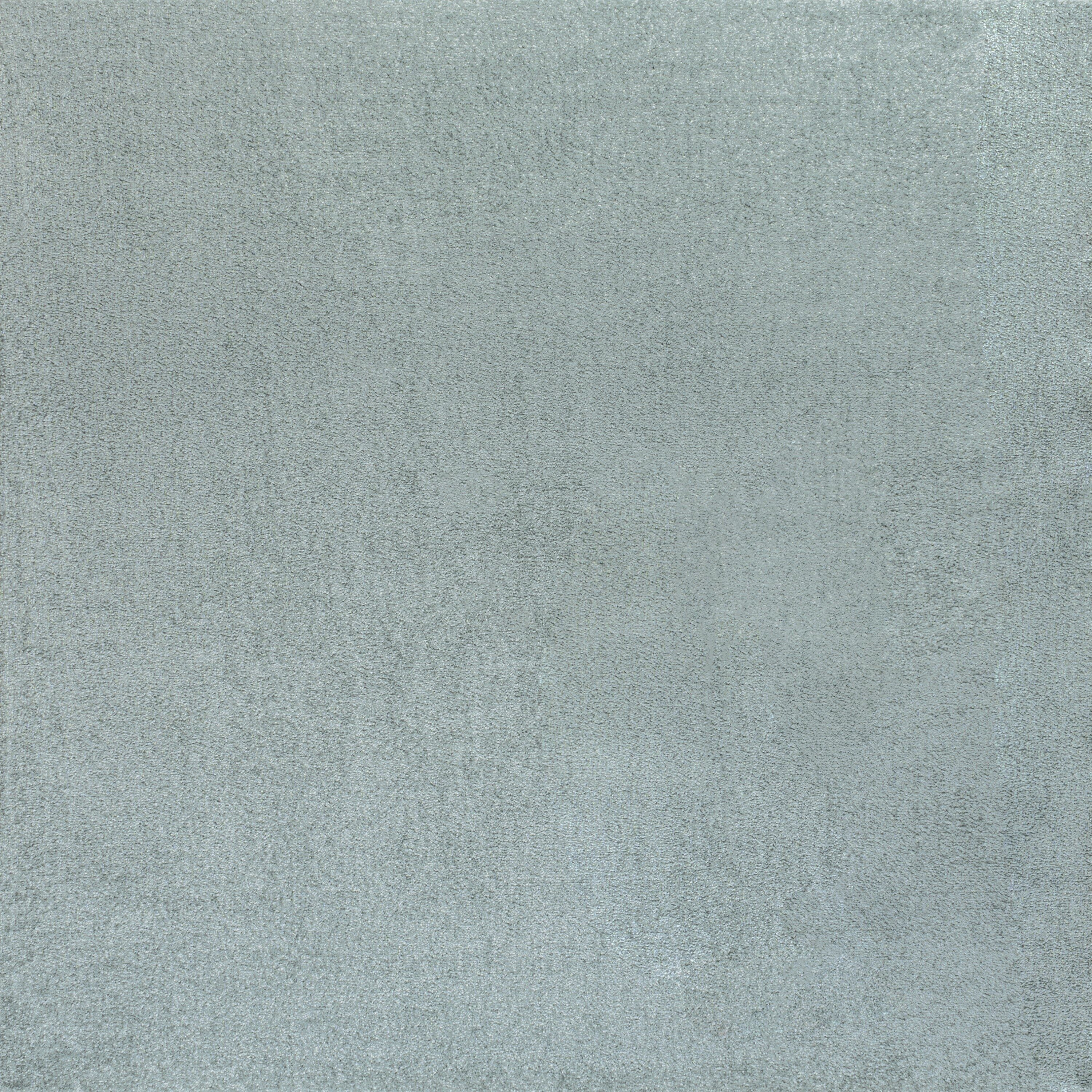Light Blue Synthetic Square Area Rug, 5'3"