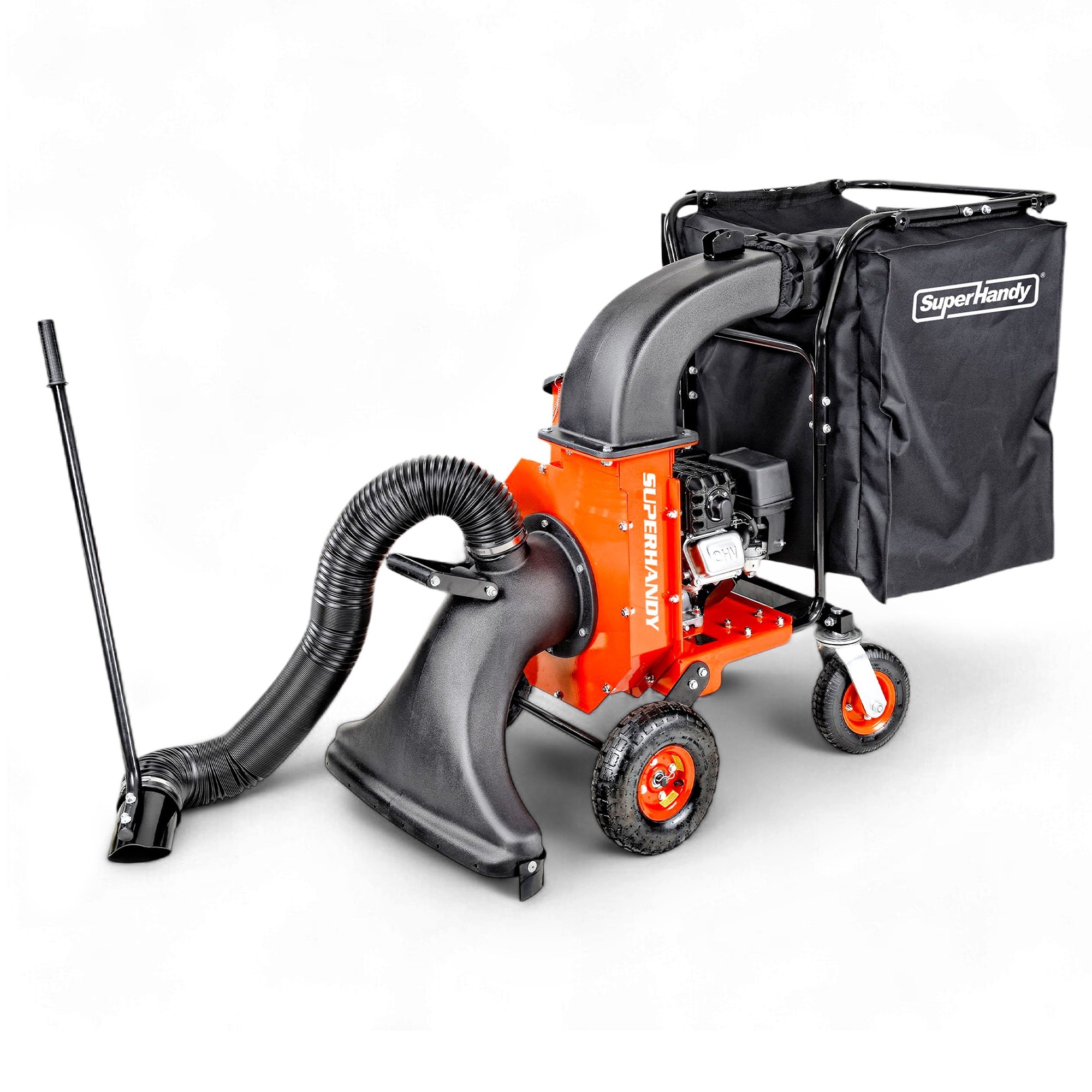 SuperHandy GUO128 23-in 209-cc Walk-Behind Leaf Vacuum and Wood Chipper Lawn Vacuum