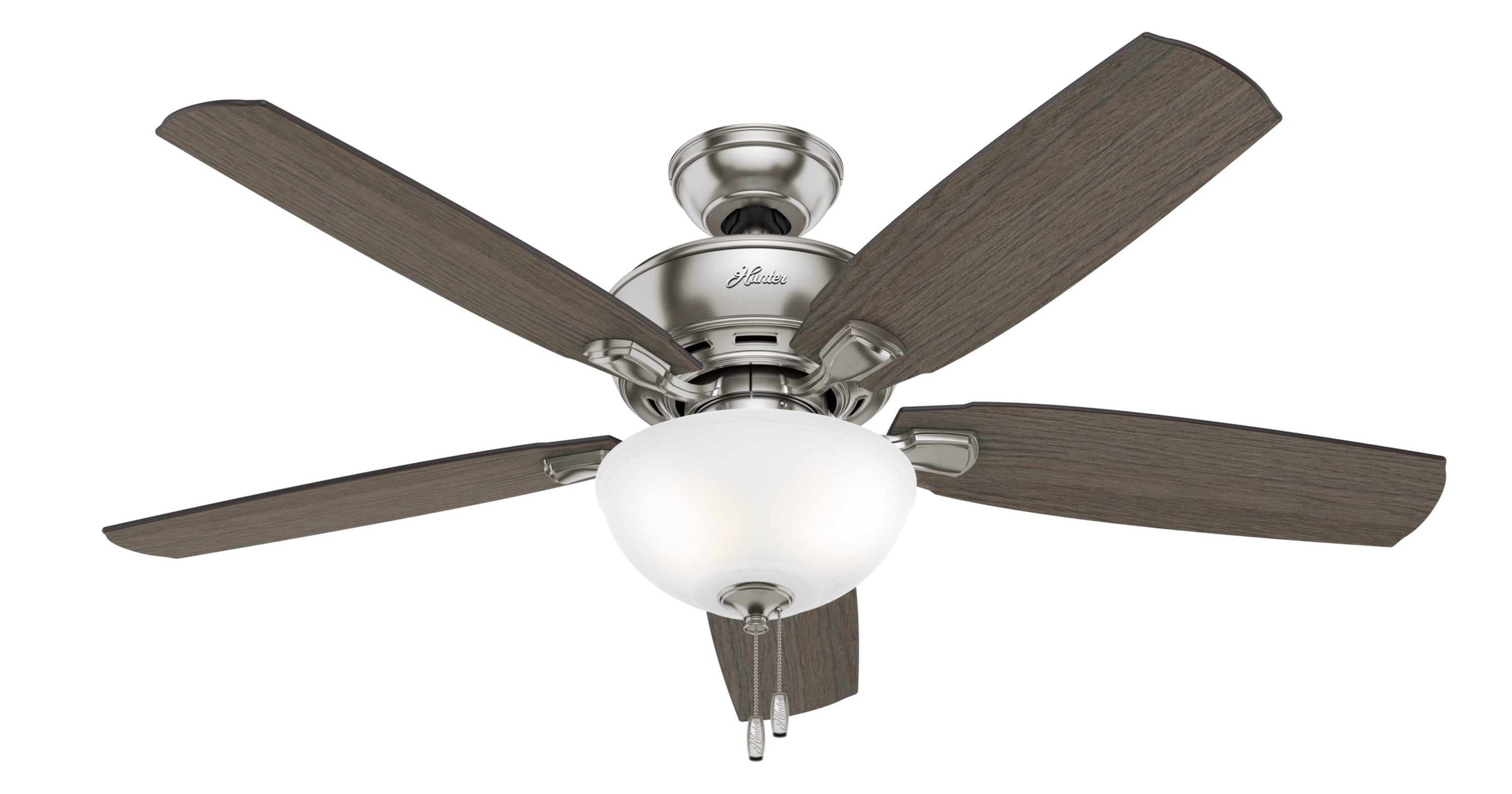 Hunter Creekside 52 In Brushed Nickel, Can You Change The Light Fixture On A Hunter Ceiling Fan