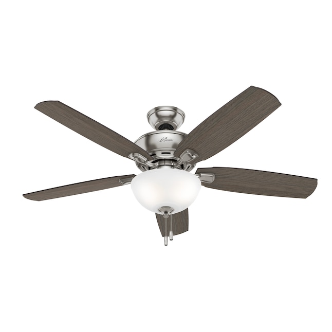 Hunter Creekside 52 In Brushed Nickel, Best Ceiling Fan With Bright Led Lights