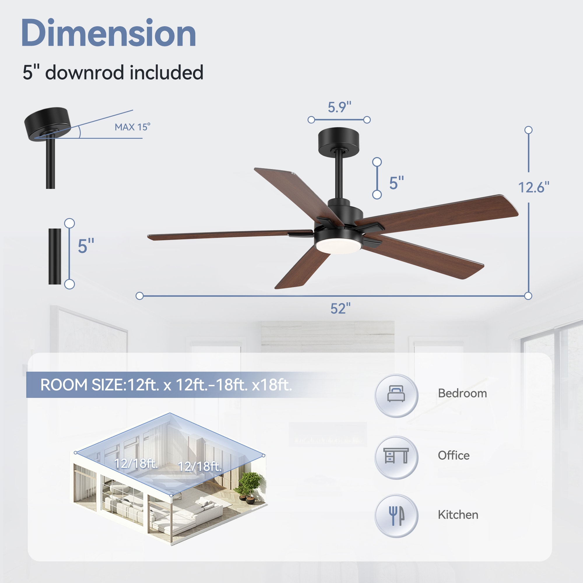 Breezary 30001-BK Ceiling-Fans - View #13