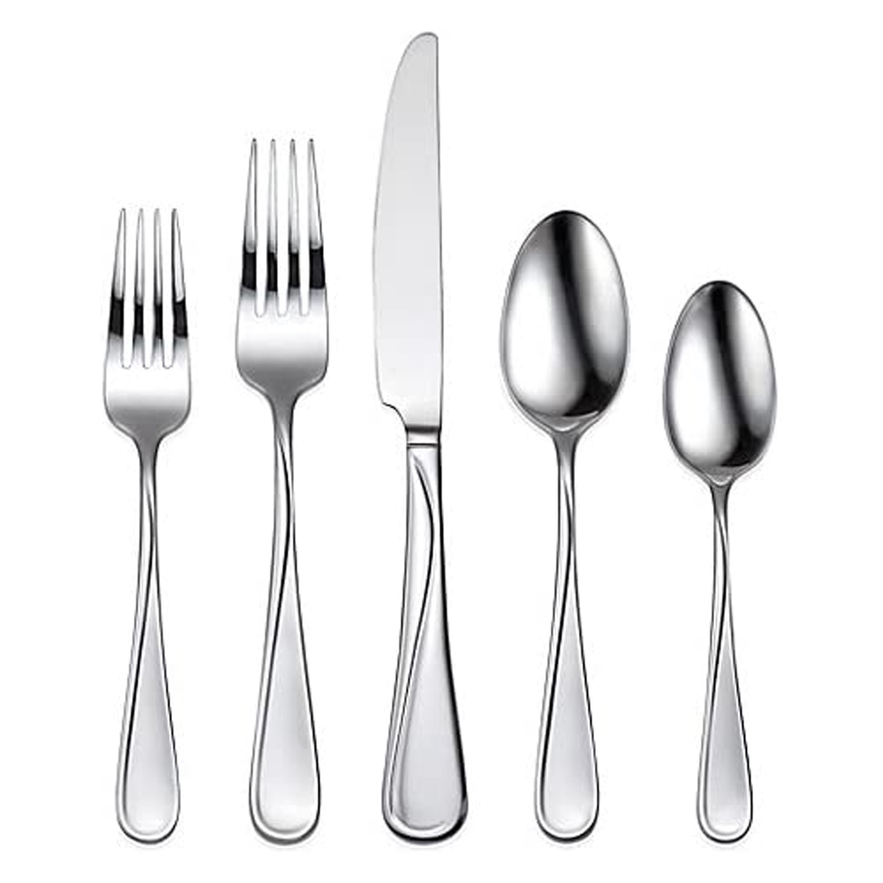 Oneida H183065AL20 Soar 65 -Pieces Polished Modern Flatware
