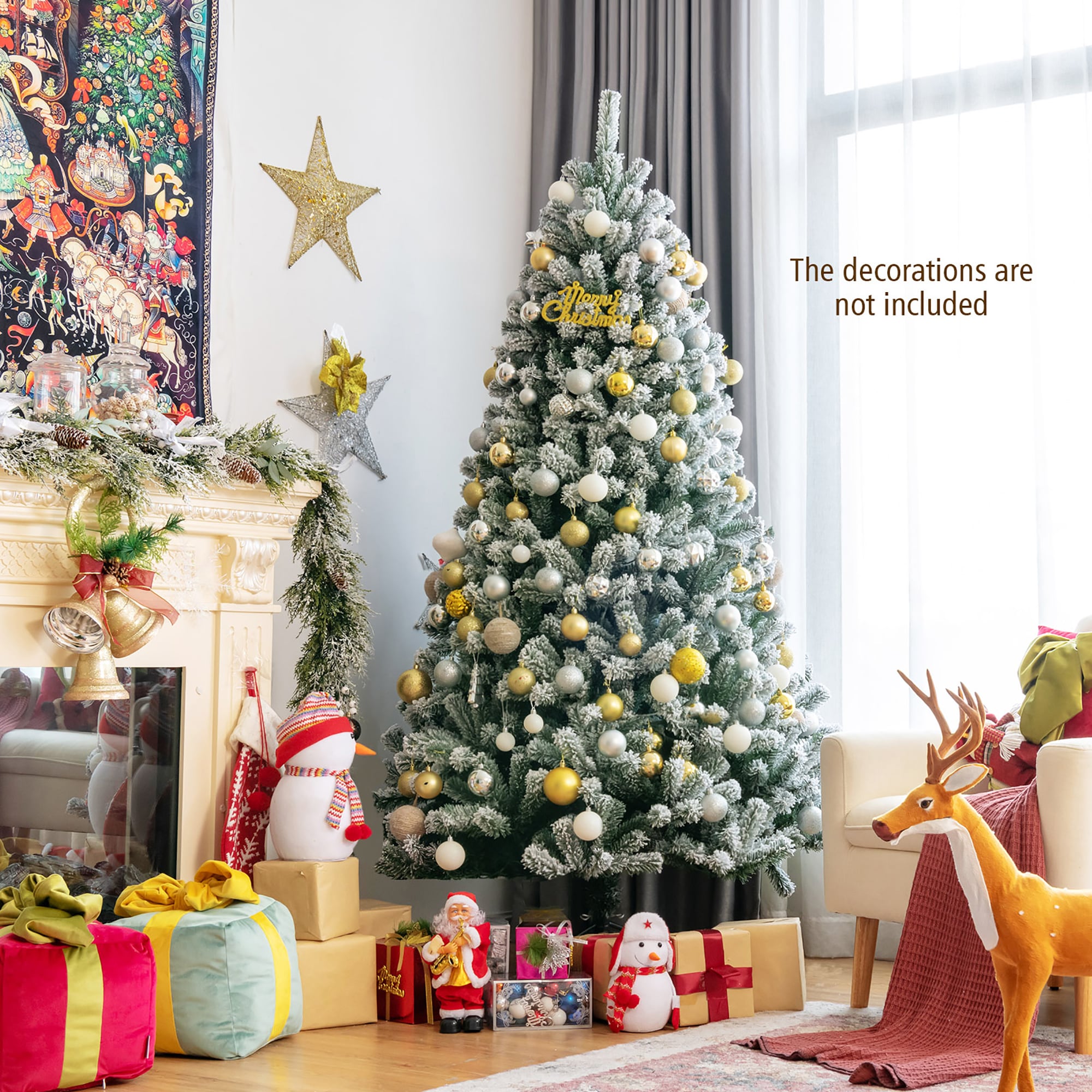 Costway CM23442US Artificial-Christmas-Trees - View #4