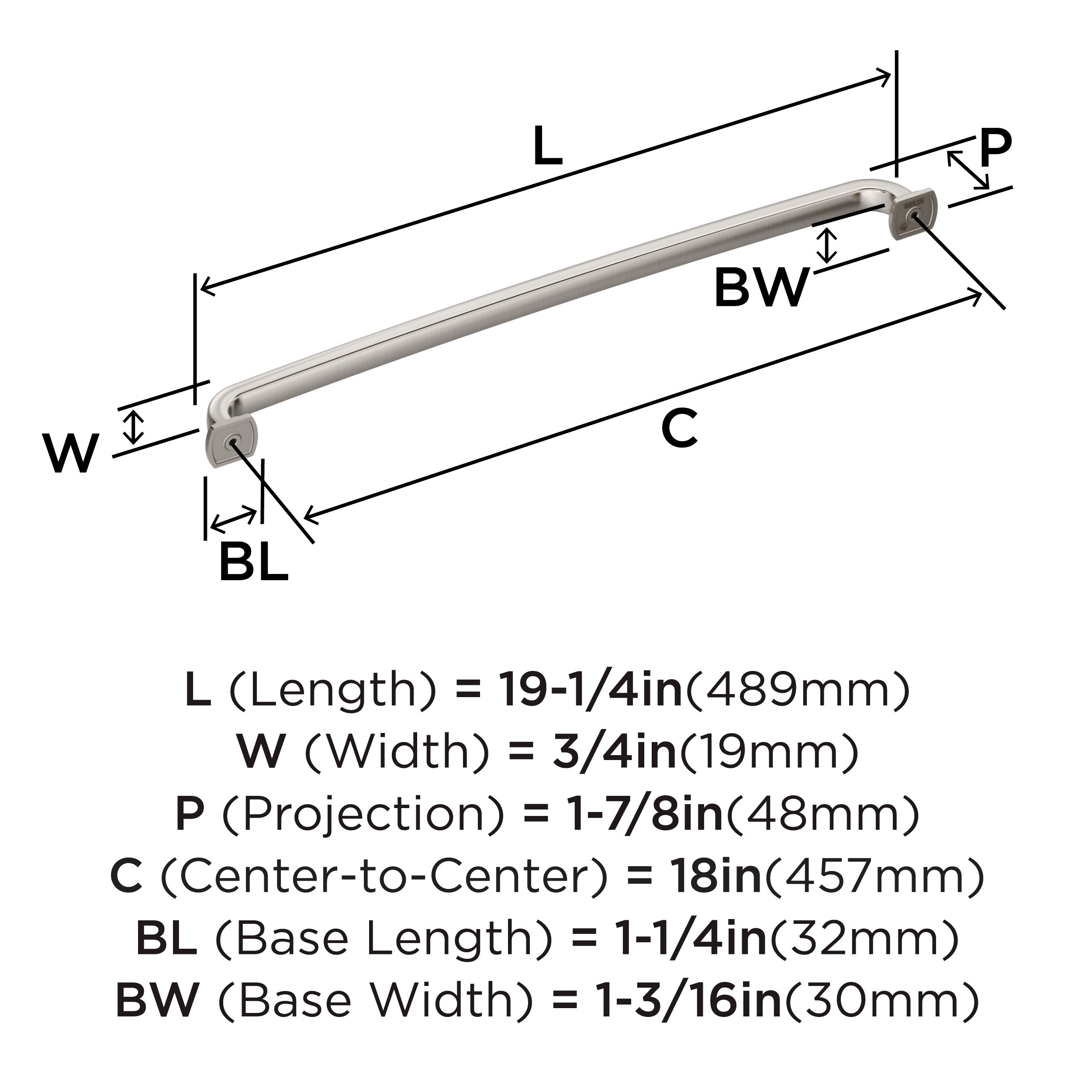 Amerock BP55525G10 Cabinet-Pulls - View #4