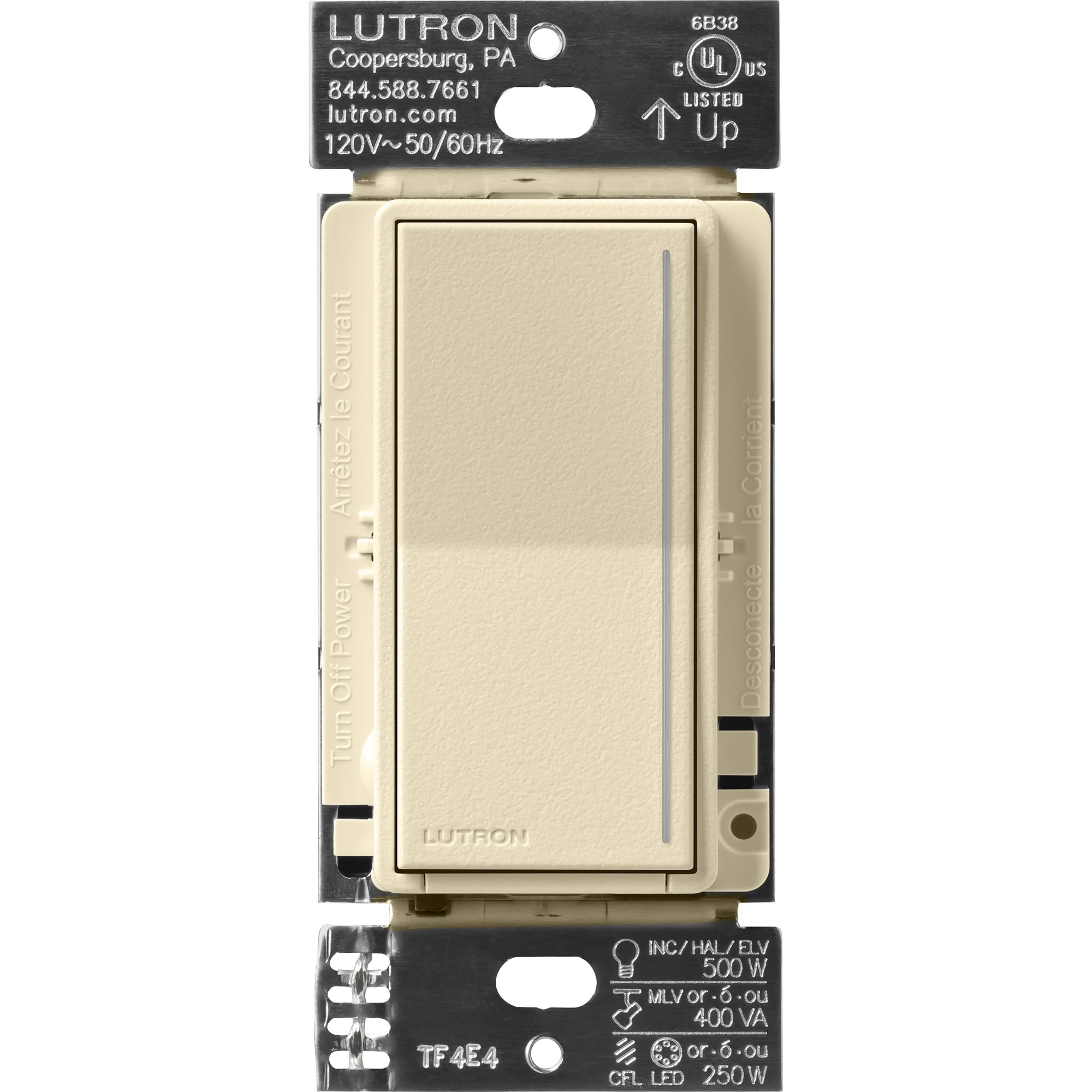 Lutron ST-PRO-N-SD Sunnata Pro LED+ Multi-Location LED Illuminated ELV Touch Master Dimmer Sand