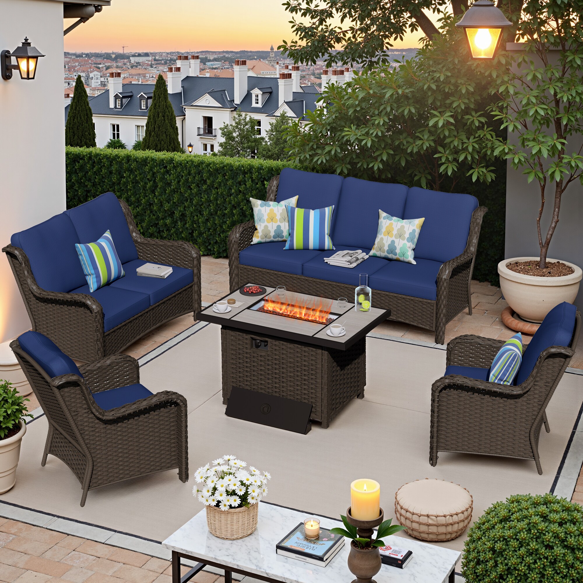 Pouuin SRFPNTC704 Patio-Conversation-Sets - View #10