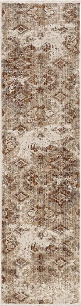 KAS Rugs WES765467X67RO Westerly 7 x 7 Sand Round Indoor Medallion Vintage Area Rug
