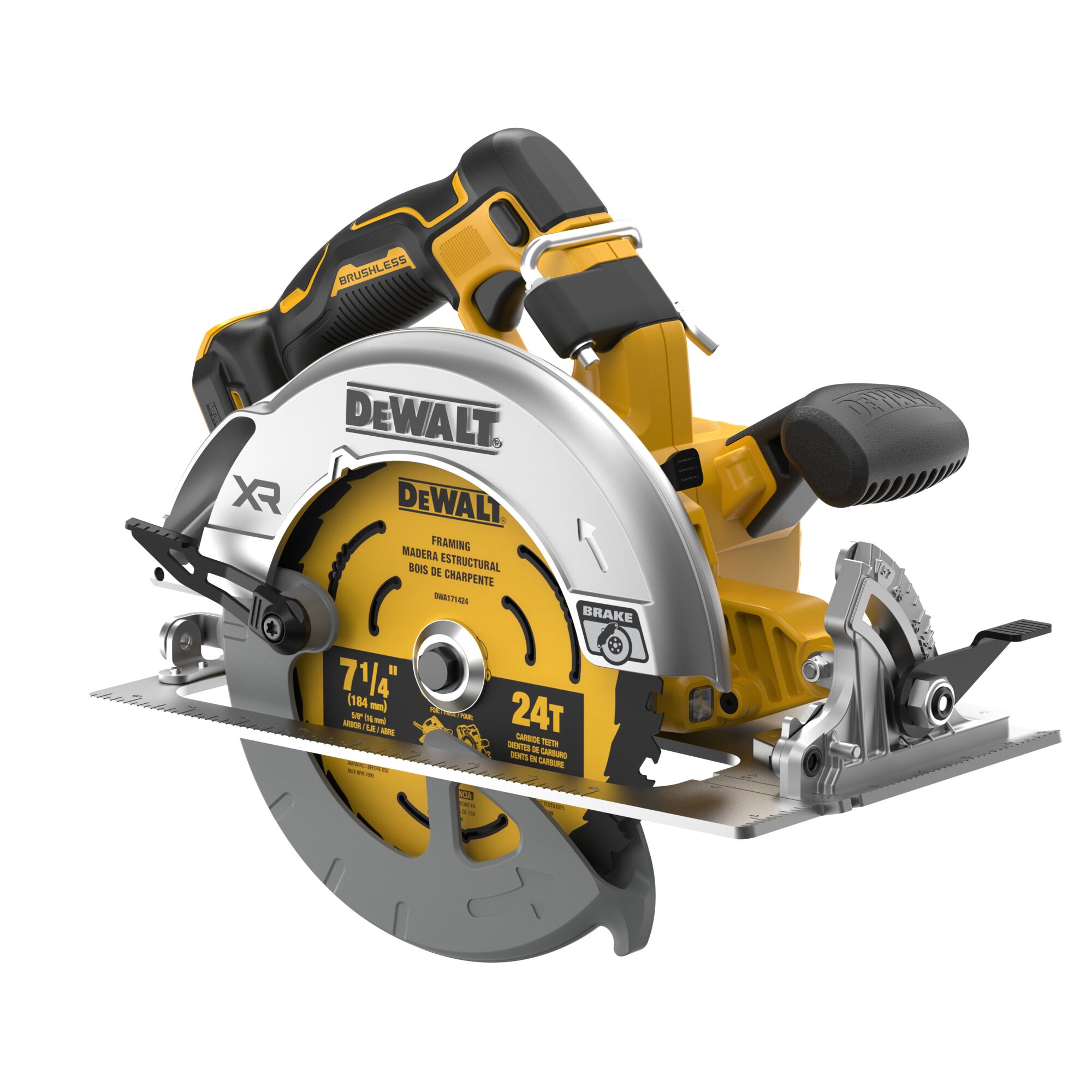 DEWALT XR 20-volt Max 7-1/4-in Brushless Cordless Circular Saw (Charger Not Included)