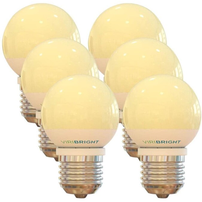Viribright Lighting 25 Watt Equivalent, White Vanity Light Bulbs