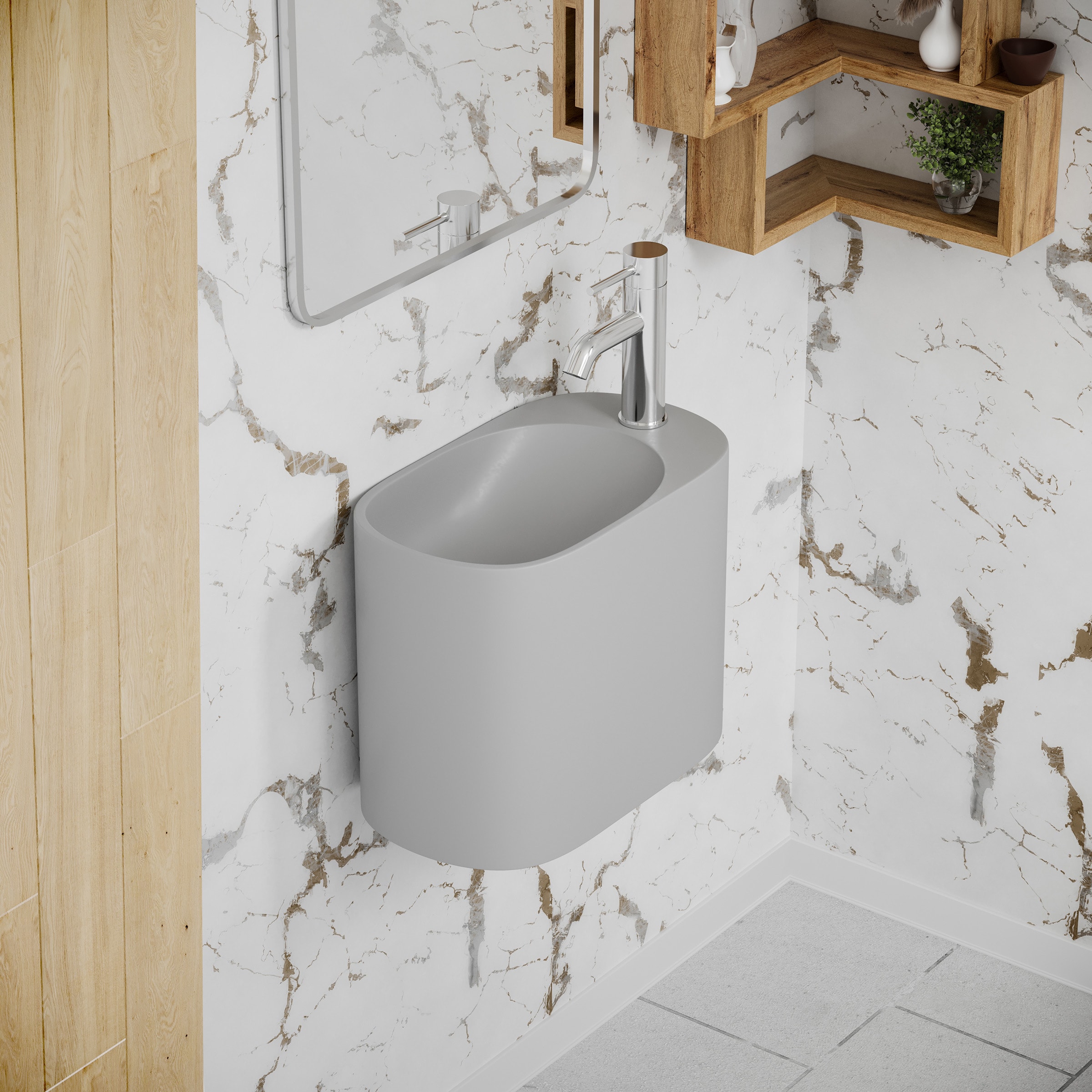 Swiss Madison SM-25-WSARE04GY Bath-Sink - View #4