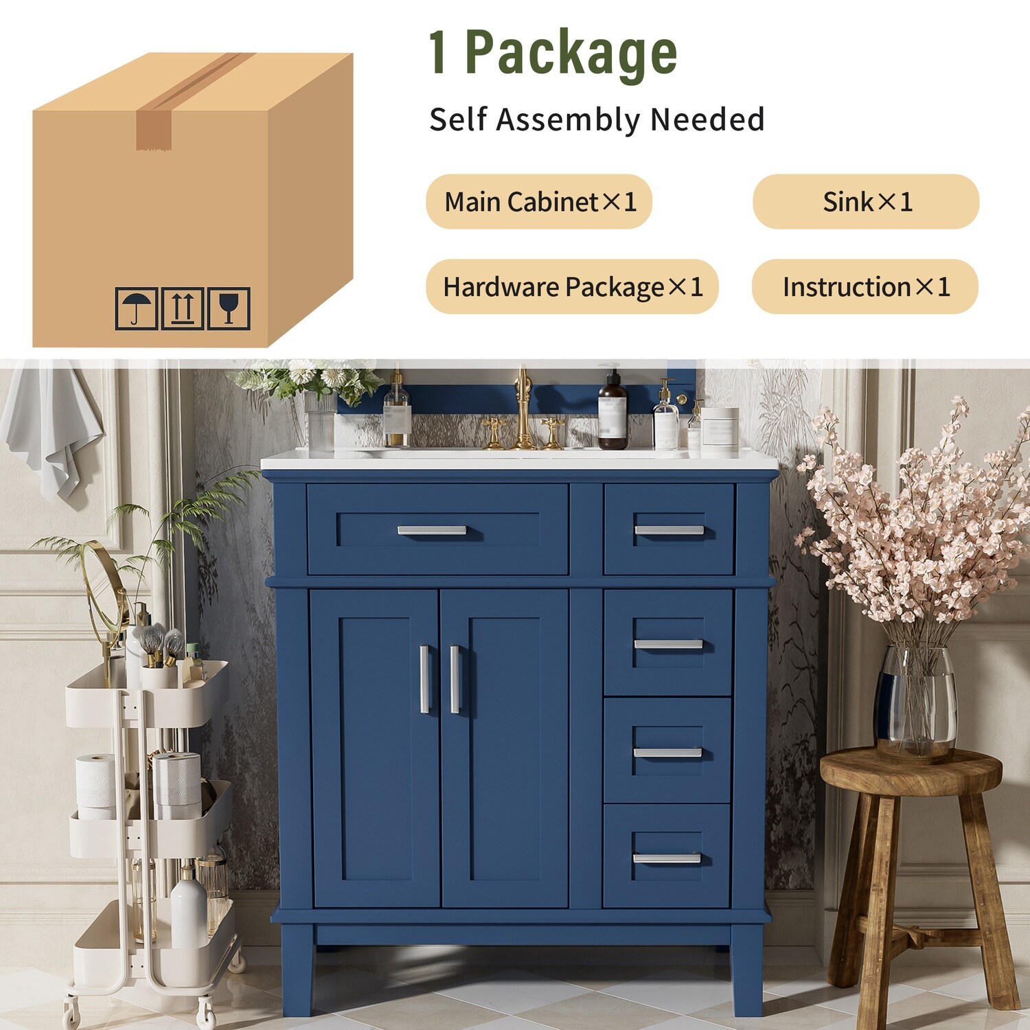 Watnature 955RFV3NBZD9 Bath-Vanity-Combo - View #2