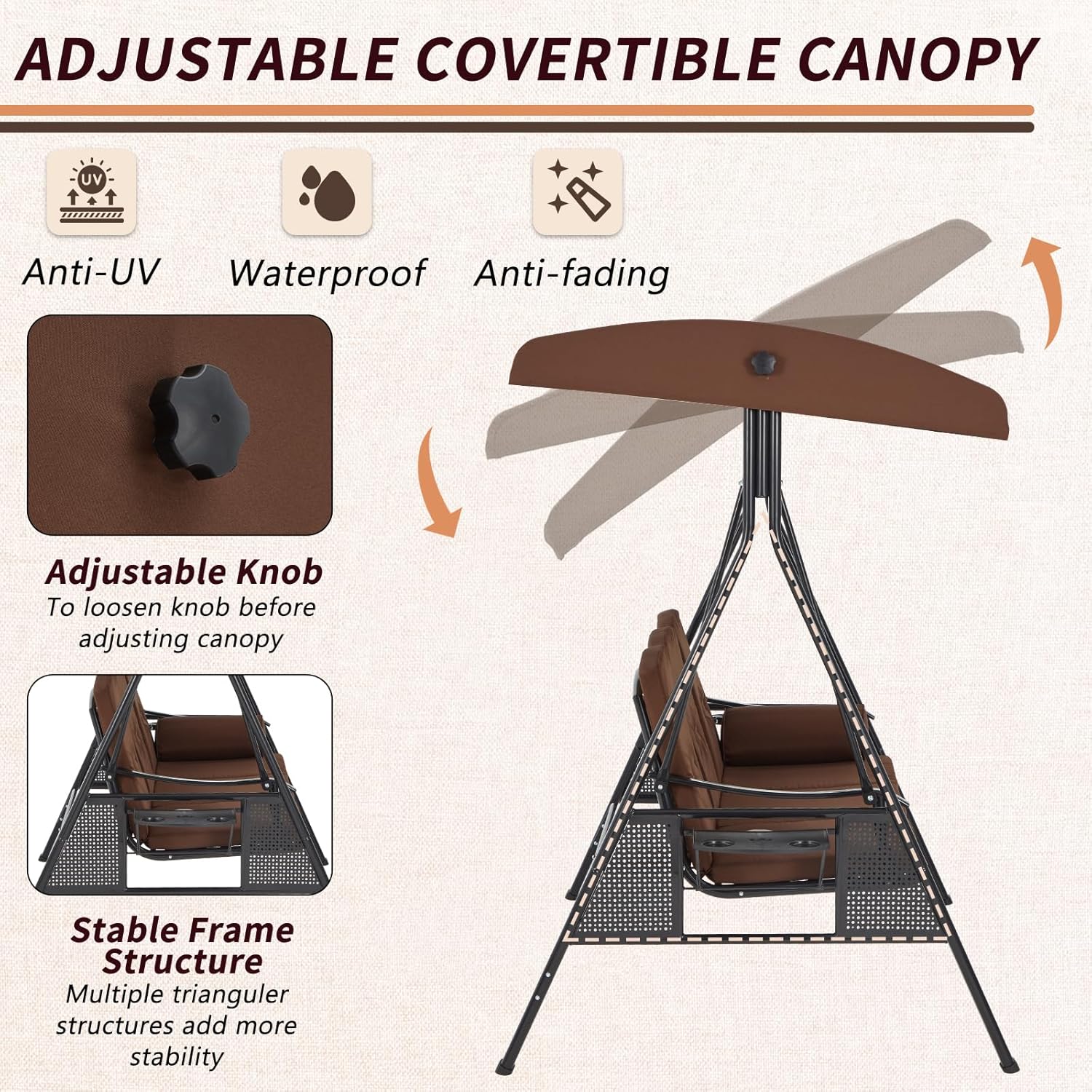 AECOJOY 19032BR-LS02 Swing-Gliders - View #3