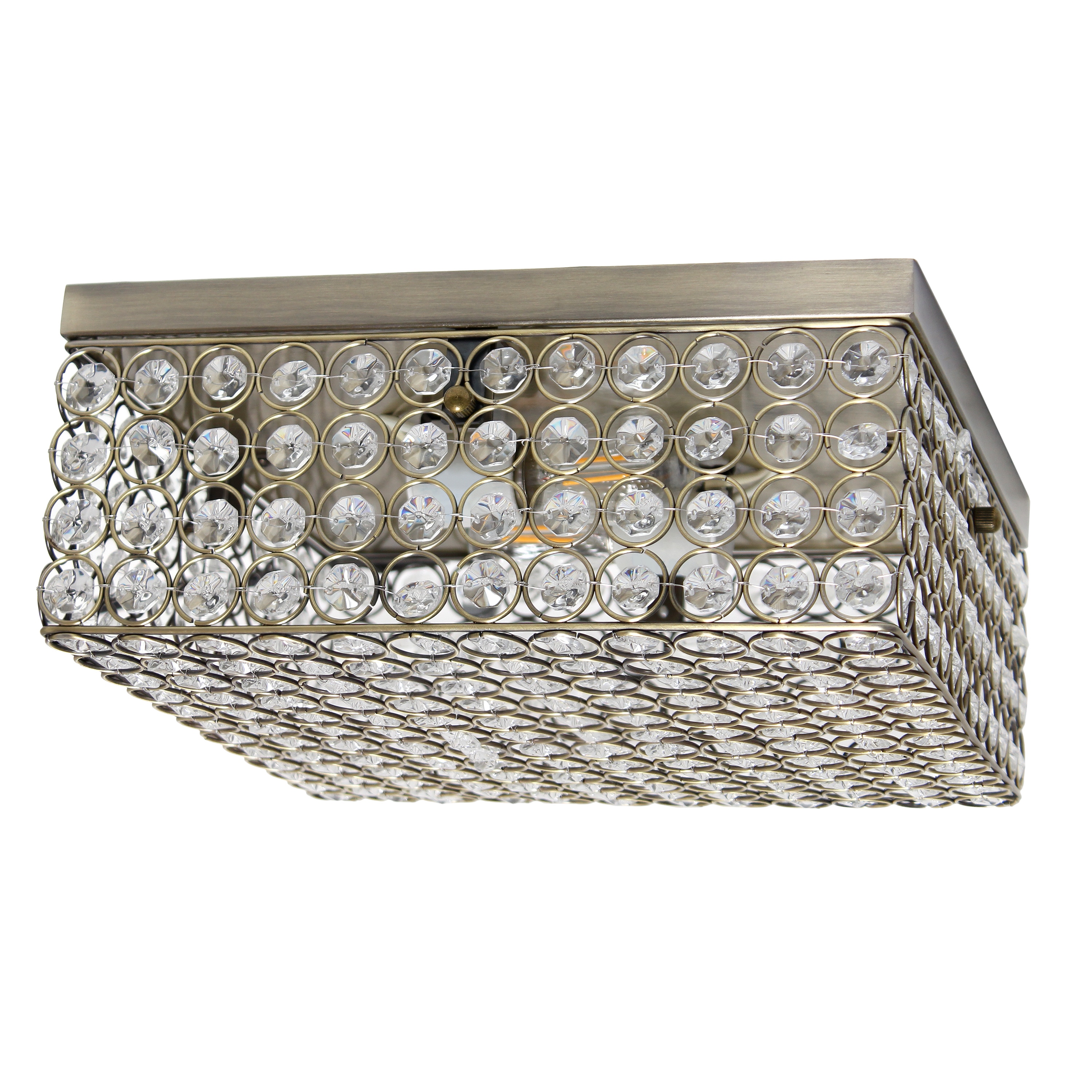 Lalia Home LHM-2004-AB Classix 2 -Light 12-in Multiple finishes Multiple colors/finishes Flush Mount Light 2 -Pack