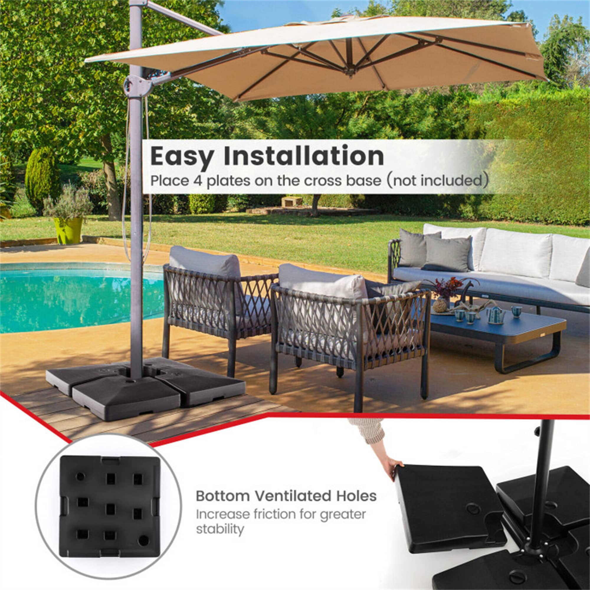 BABOOM BOM-NP11683-OR Umbrella-Bases - View #6