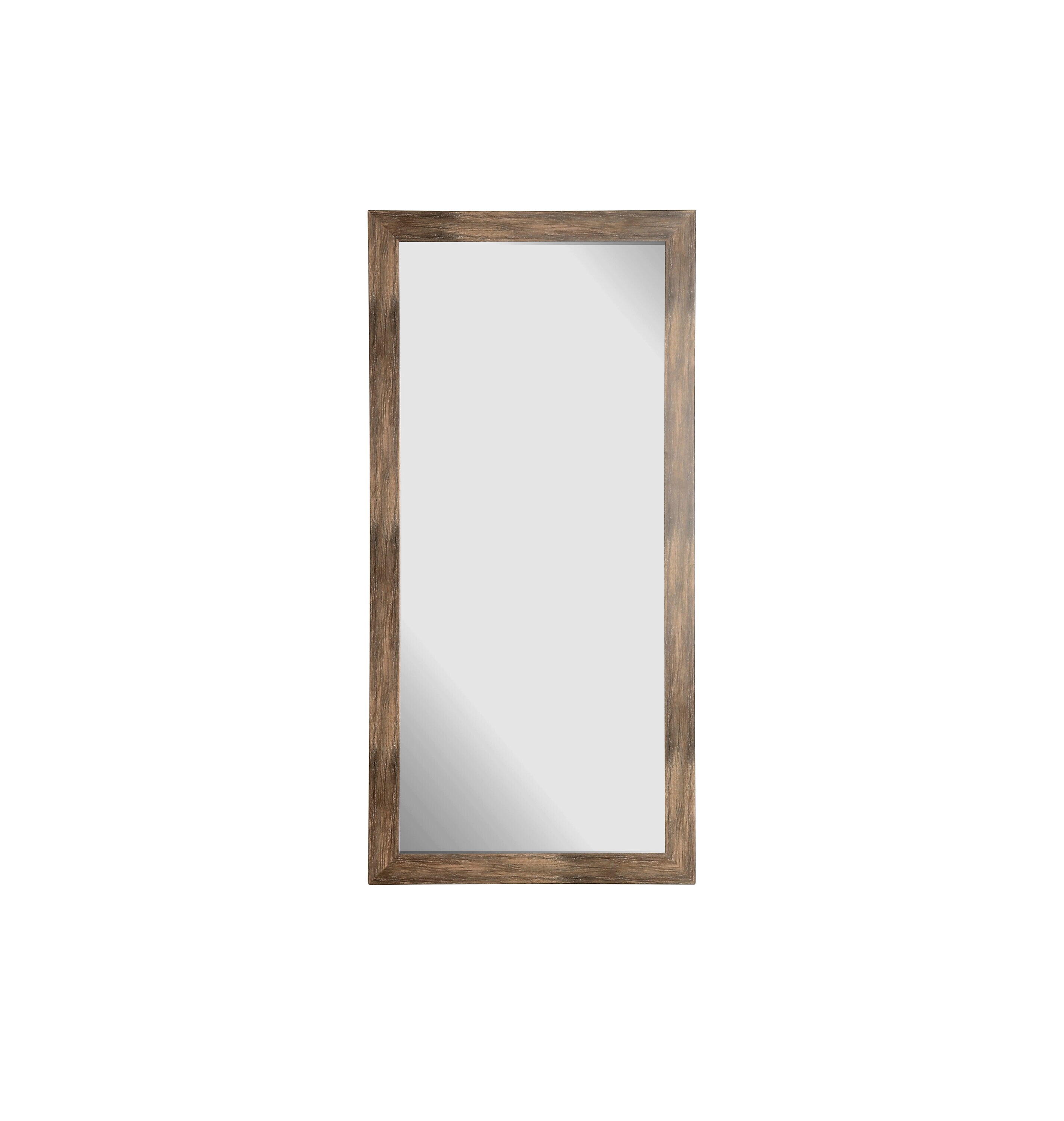 BrandtWorks BM089NM 25.5-Inches W x 70.5-Inches H Rectangle Muted Brown Grain Framed Full Length Wall Mirror