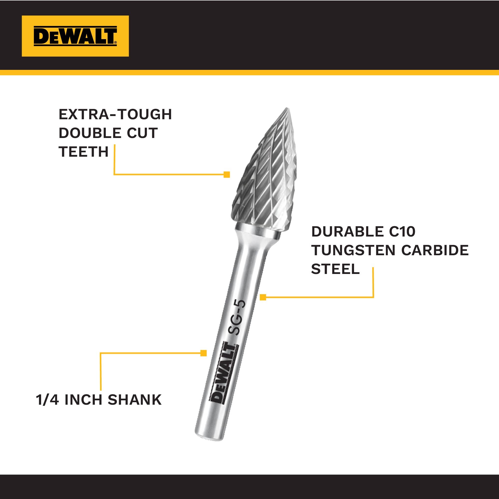 DEWALT DXCBTJSG5 Rotary-Tool-Bits-Wheels - View #3