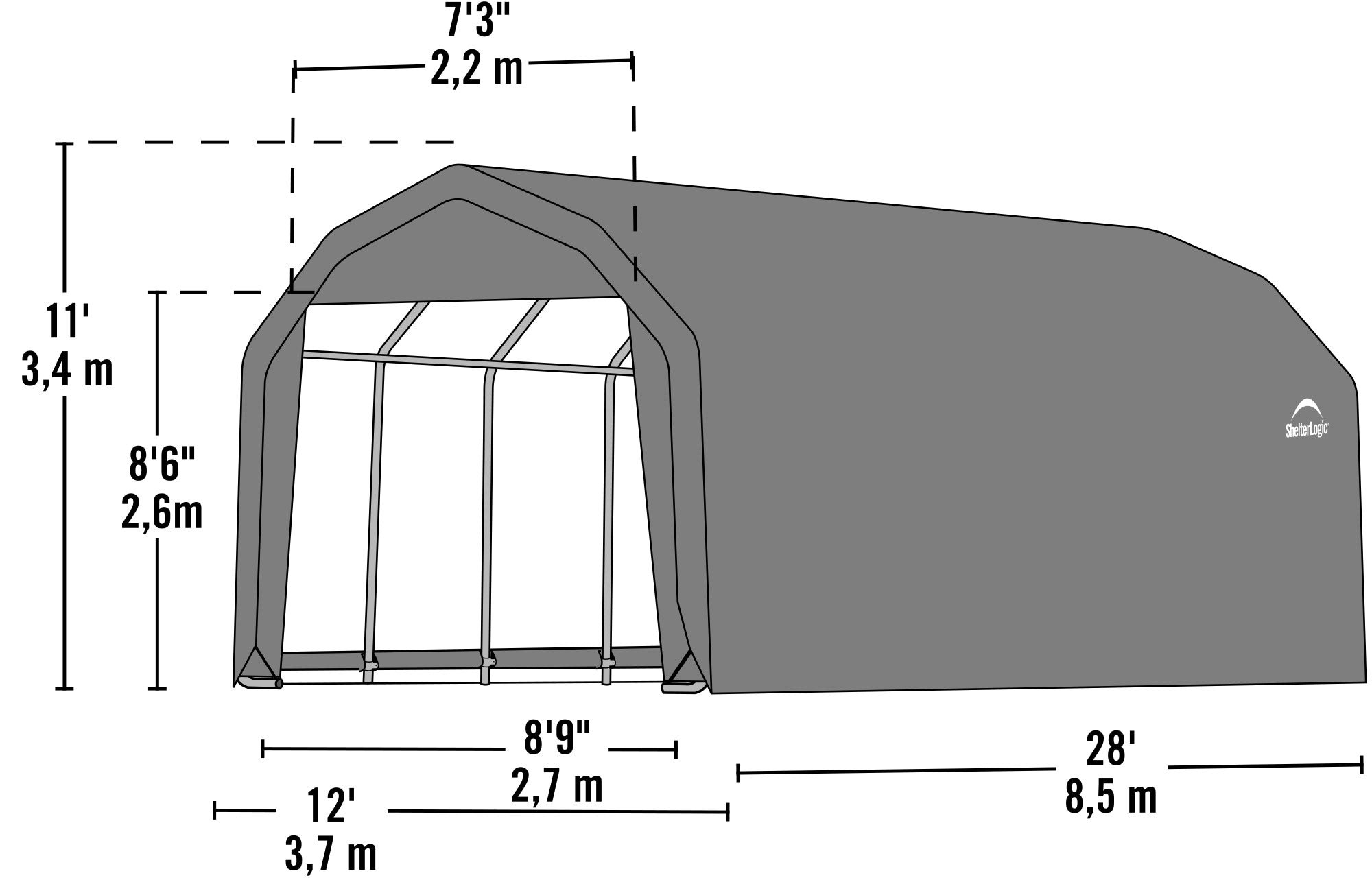ShelterLogic 90253 Garage-Buildings - View #10