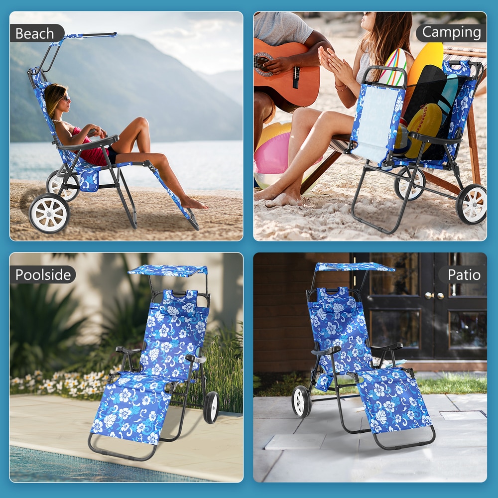 Esazn HWLYY-Y-BROWN-H-LYU Beach-Camping-Chairs - View #8