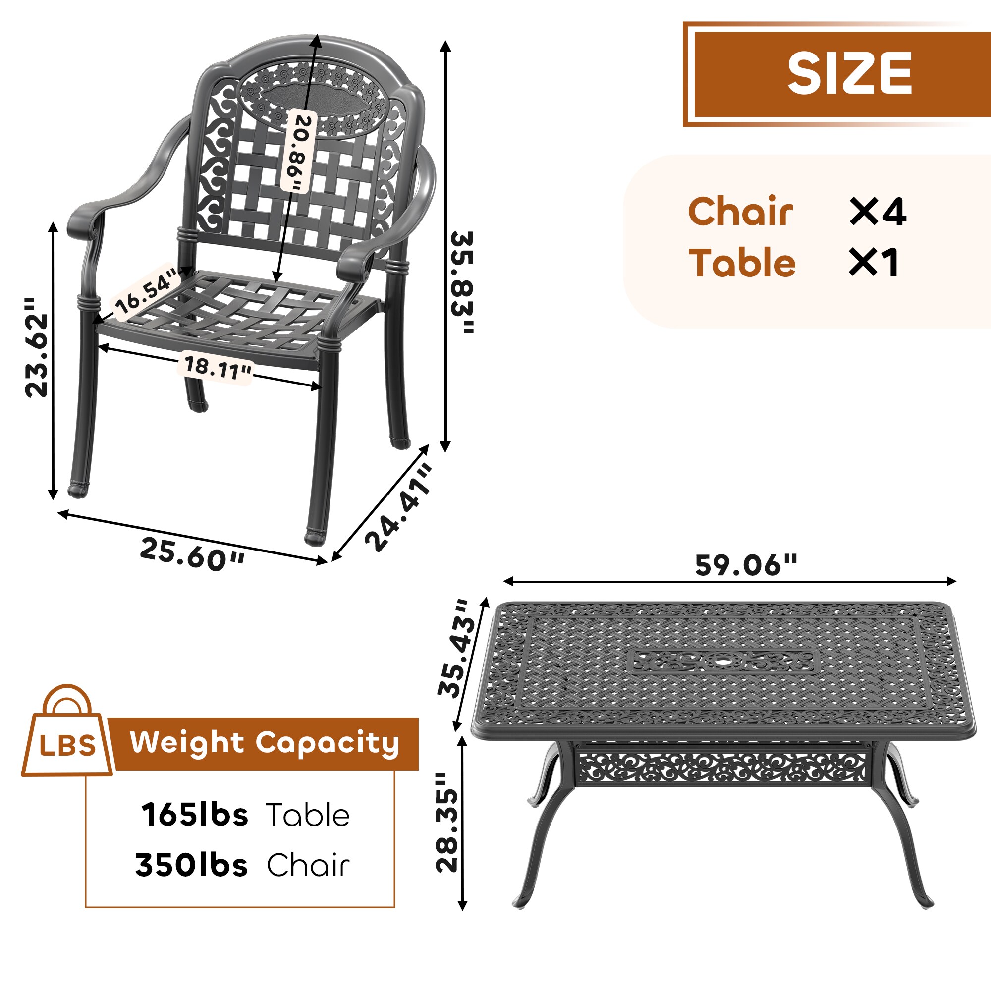 nicesure SLBK6012CZ4A1051RC Patio-Dining-Sets - View #9