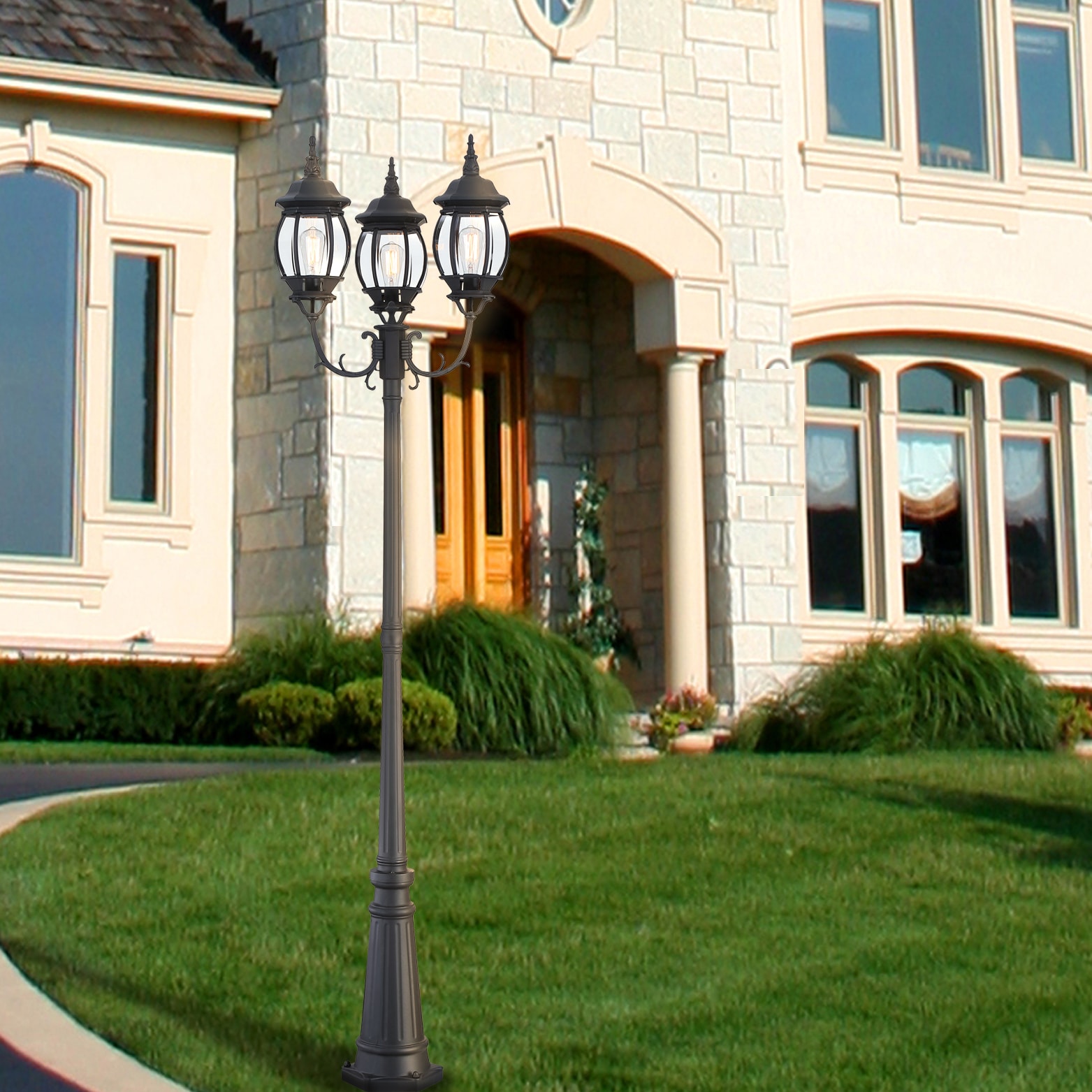 Hukoro FL99996-PL-BK Complete-Post-Lights - View #9