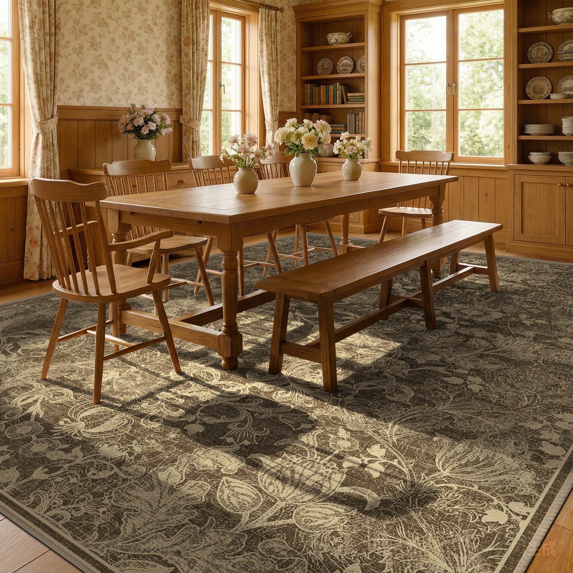 KERDOM AH-RGHH-9X12-BROWN rugs - View #2