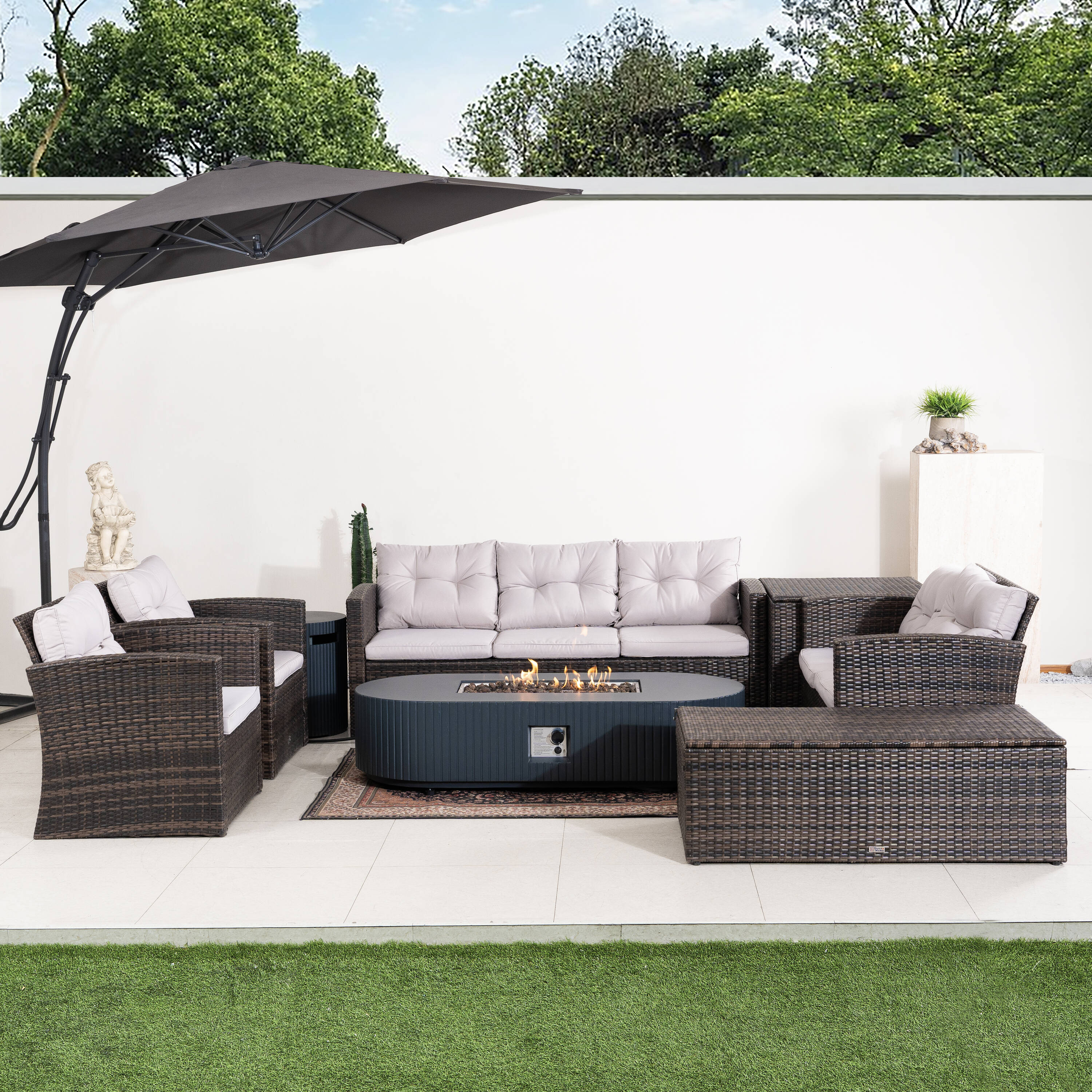 Direct Wicker DWG-15032635-BR Patio-Conversation-Sets - View #10