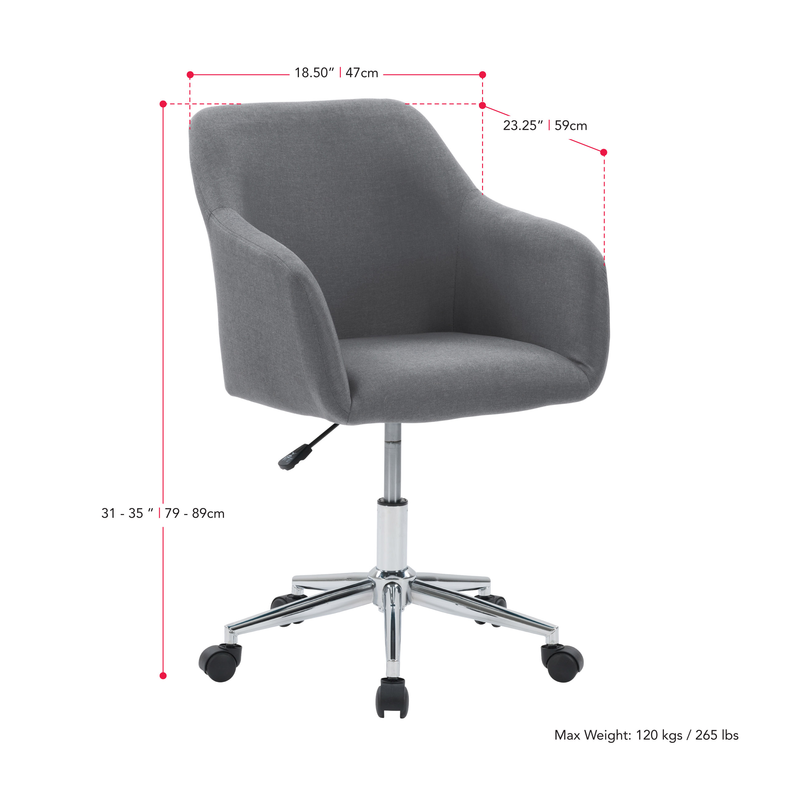 JASMODER Studio Space 35 inch Sturdy Home Office Tower Computer