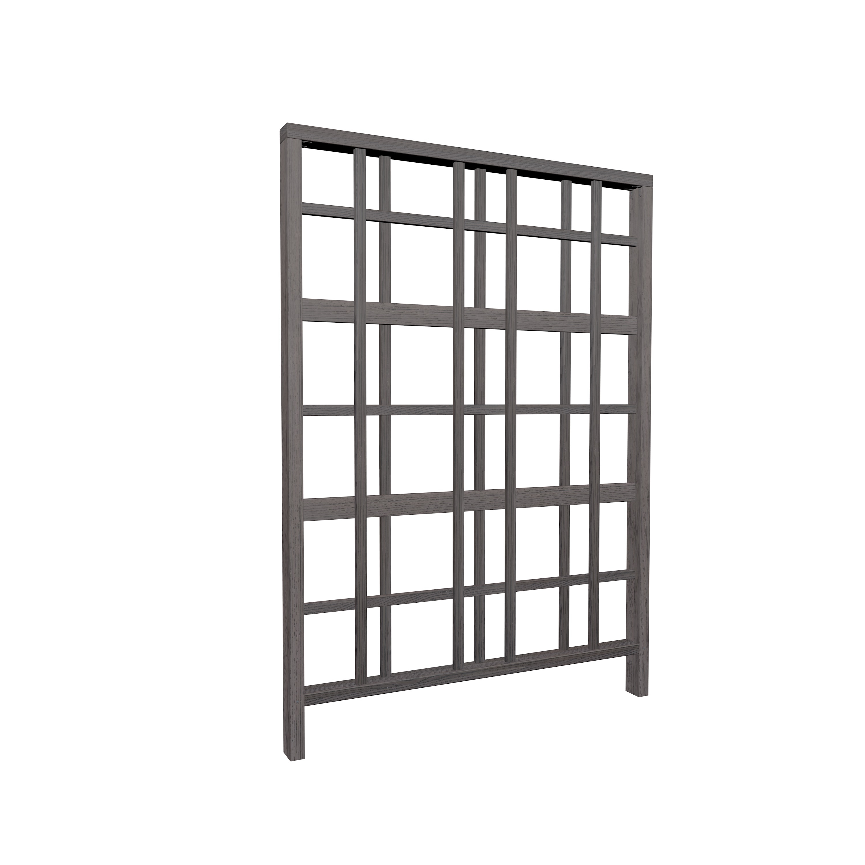 Vita VT17531 Urbana 60-Inches W x 84-Inches H Espresso Brown Vinyl Zen Garden Trellis For Climbing Plants For Cucumbers For Roses