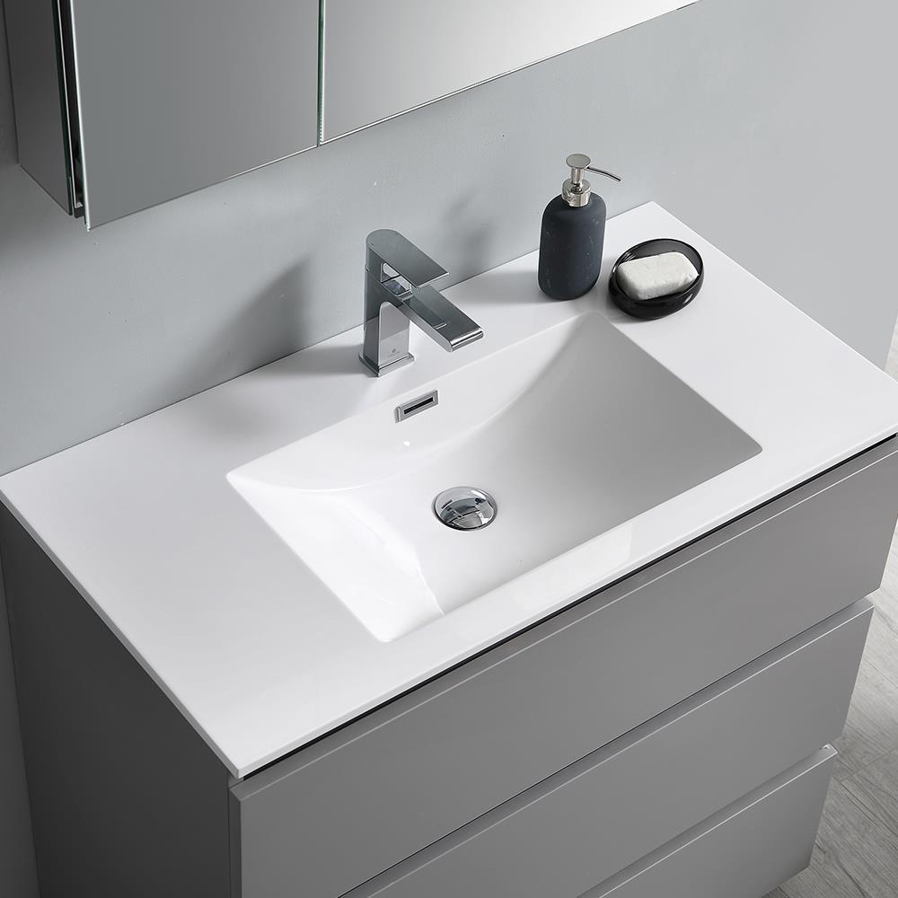 Fresca FCB9336GR-I Bath-Vanity-Combo - View #7