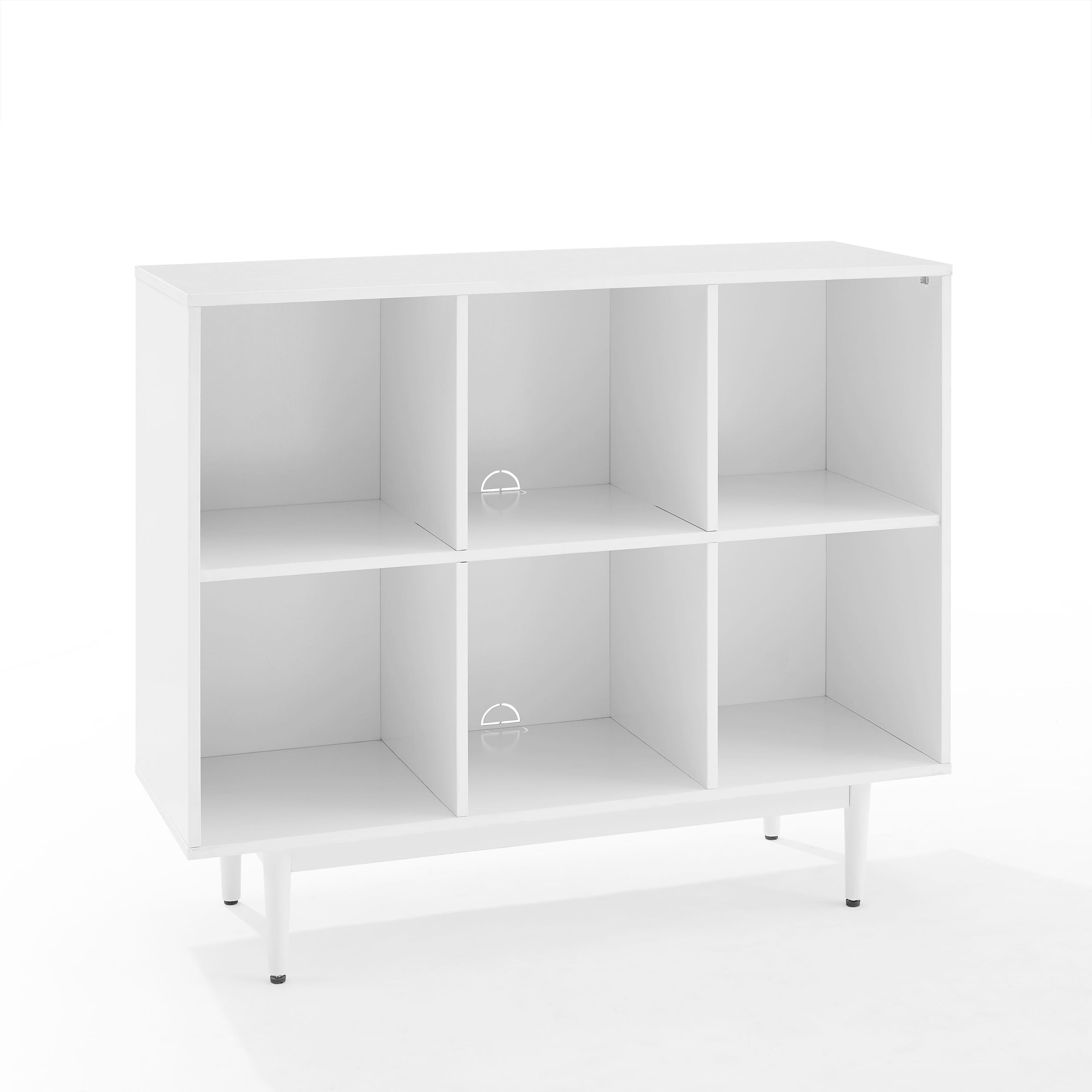 Crosley Furniture CF1121-WH Liam White Wood 6-Shelf Modular Bookcase (42.25-in W x 35.88-in H x 15.75-in D)