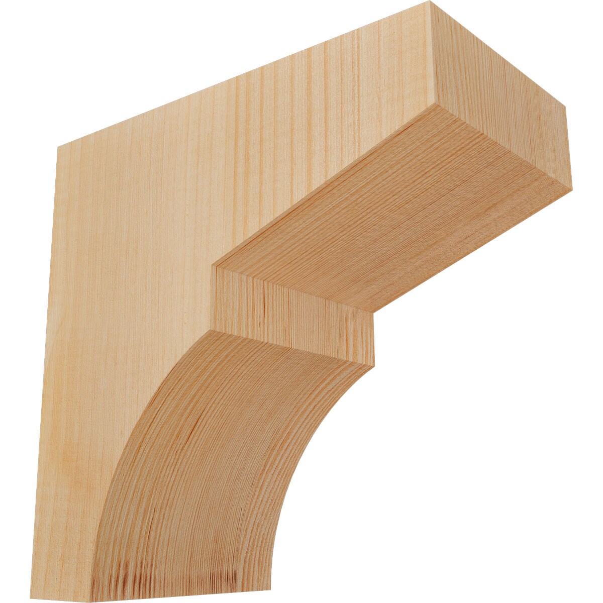 Ekena Millwork COR06X10X10MON00SDF 5-1/2-in x 10-in x 10-in Monterey Unfinished Douglas fir Wood Paintable/Stainable Corbel